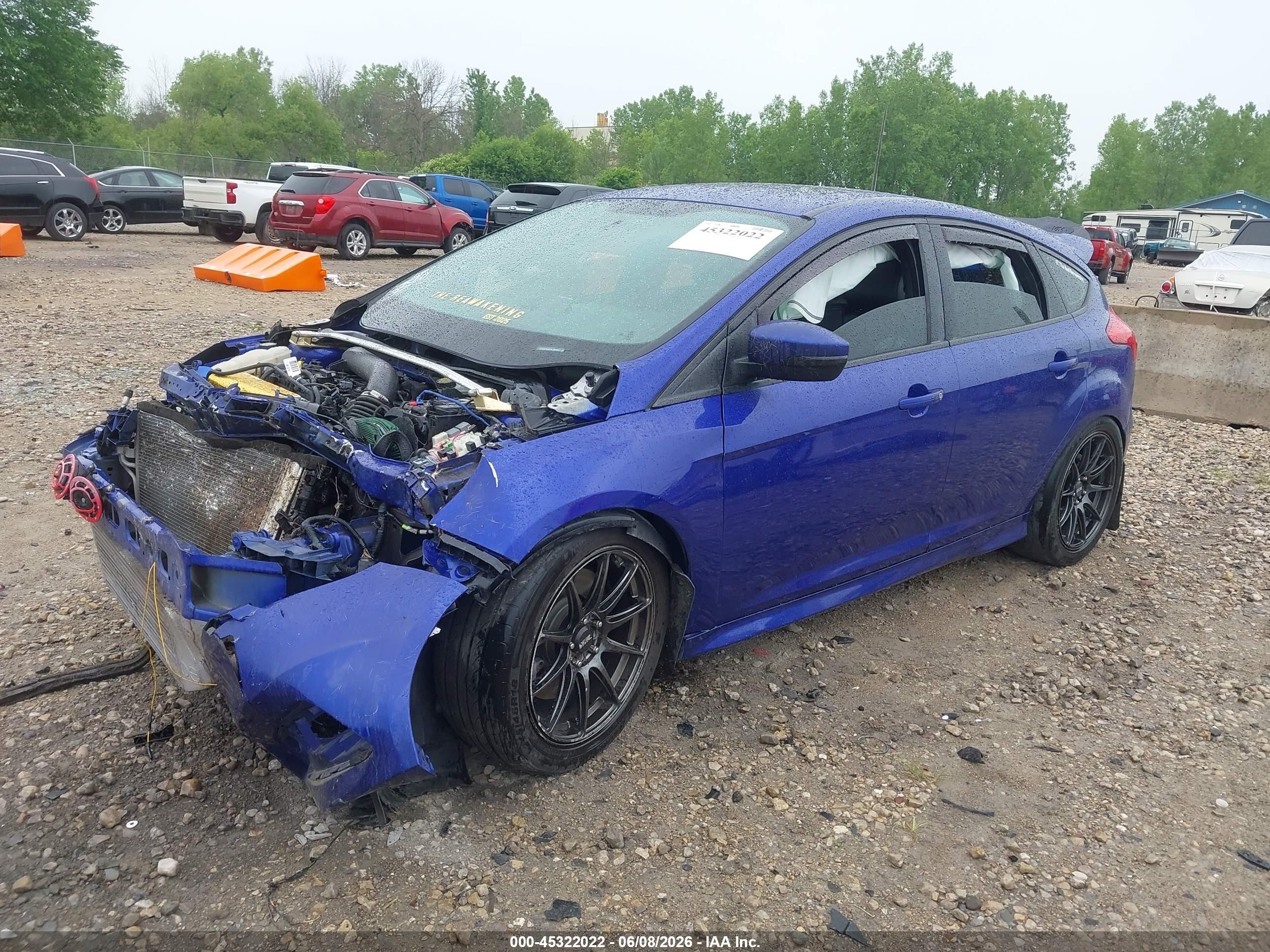 2015 Ford Focus St   Dark Blue vin: 1FADP3L97FL366849