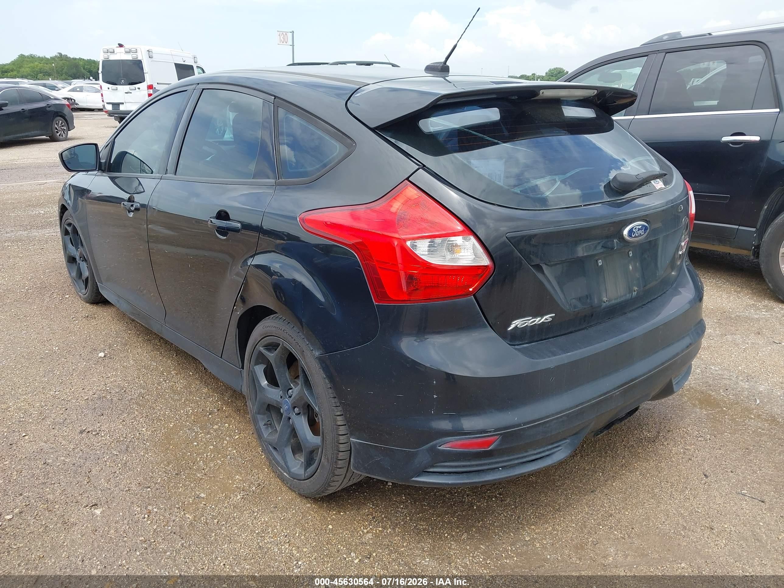 2013 Ford Focus St   Черный vin: 1FADP3L98DL381003