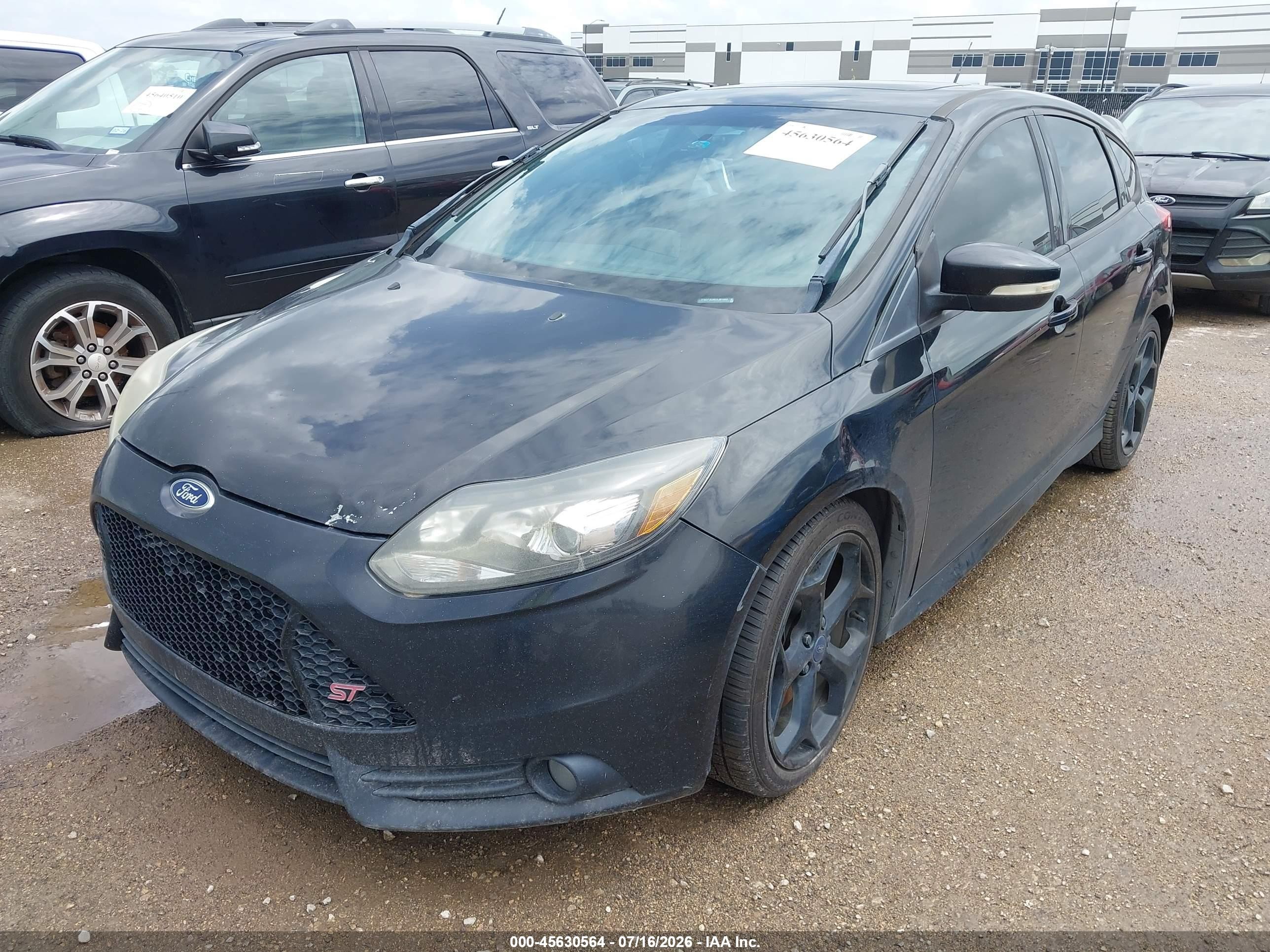 2013 Ford Focus St   Черный vin: 1FADP3L98DL381003