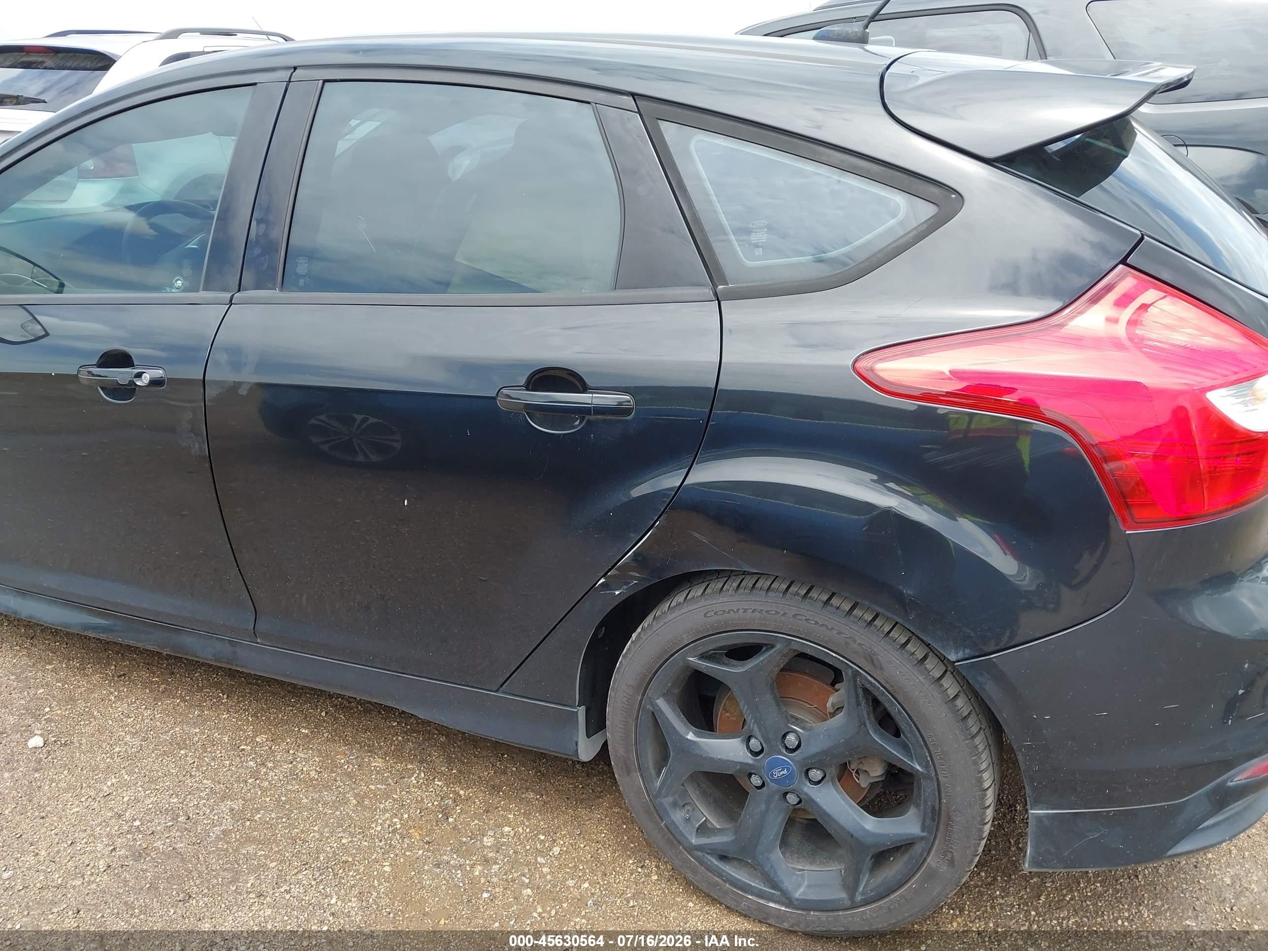 2013 Ford Focus St   Черный vin: 1FADP3L98DL381003