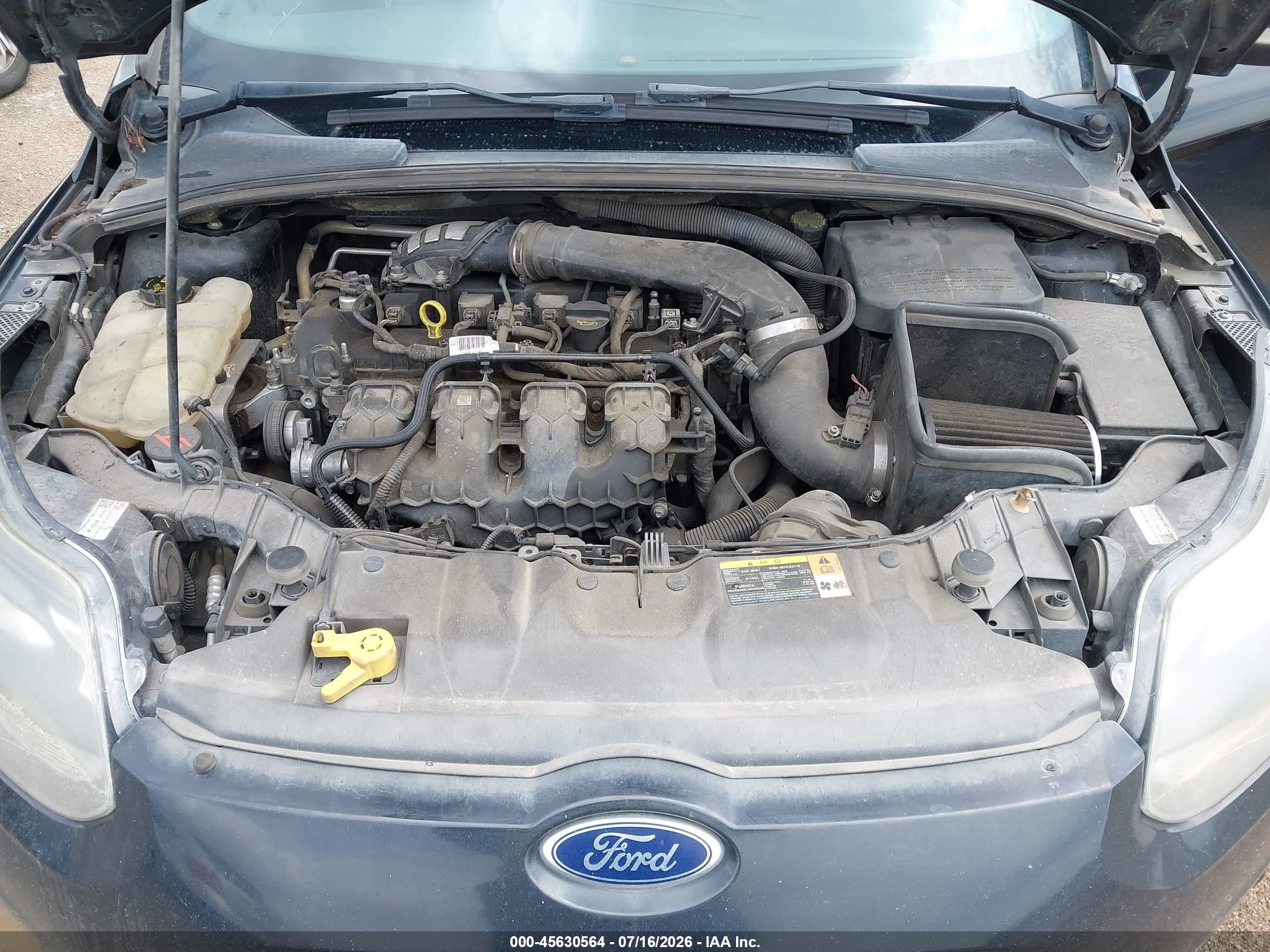 2013 Ford Focus St   Черный vin: 1FADP3L98DL381003