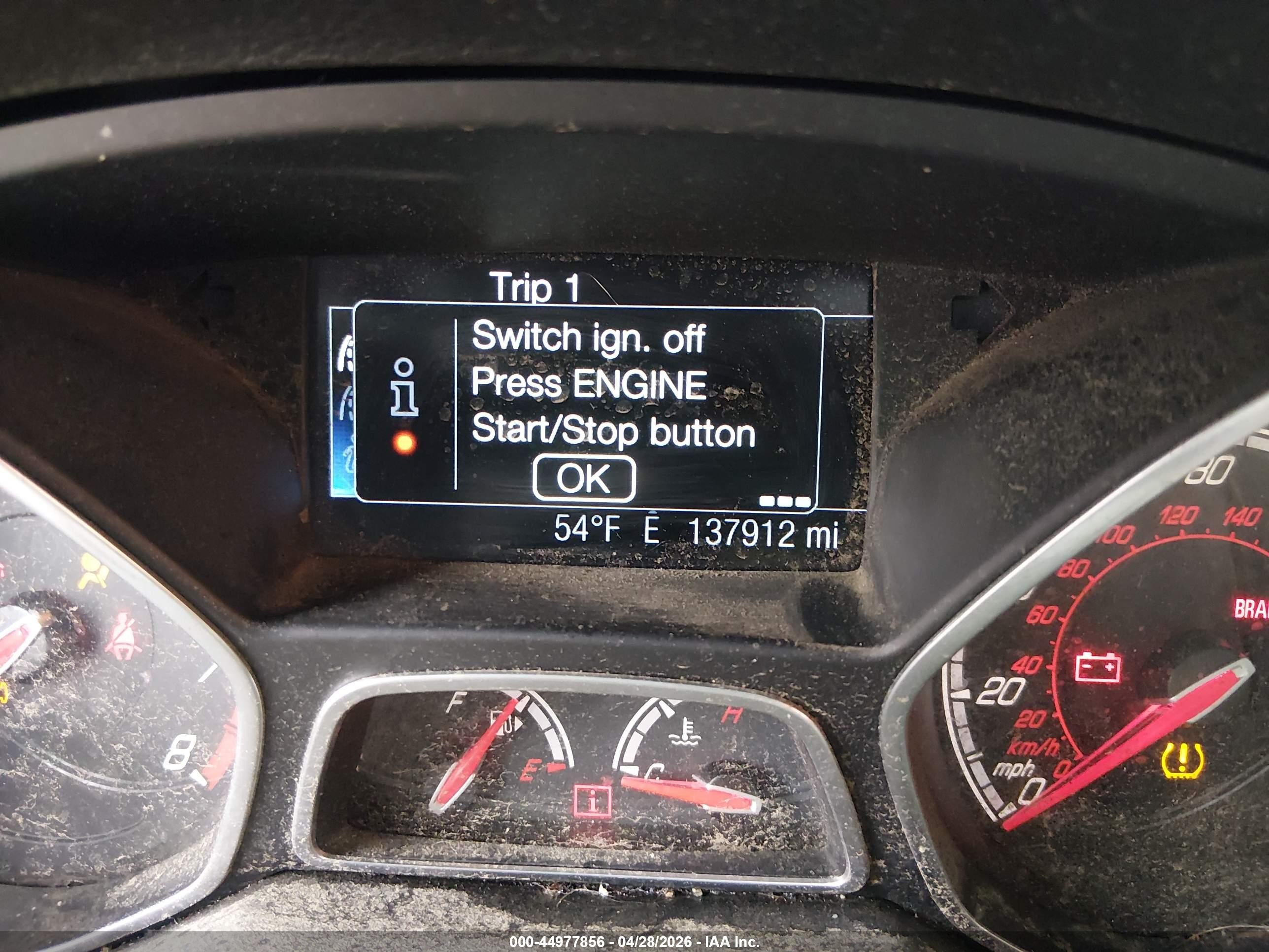 2014 Ford Focus St   Белый vin: 1FADP3L98EL141189