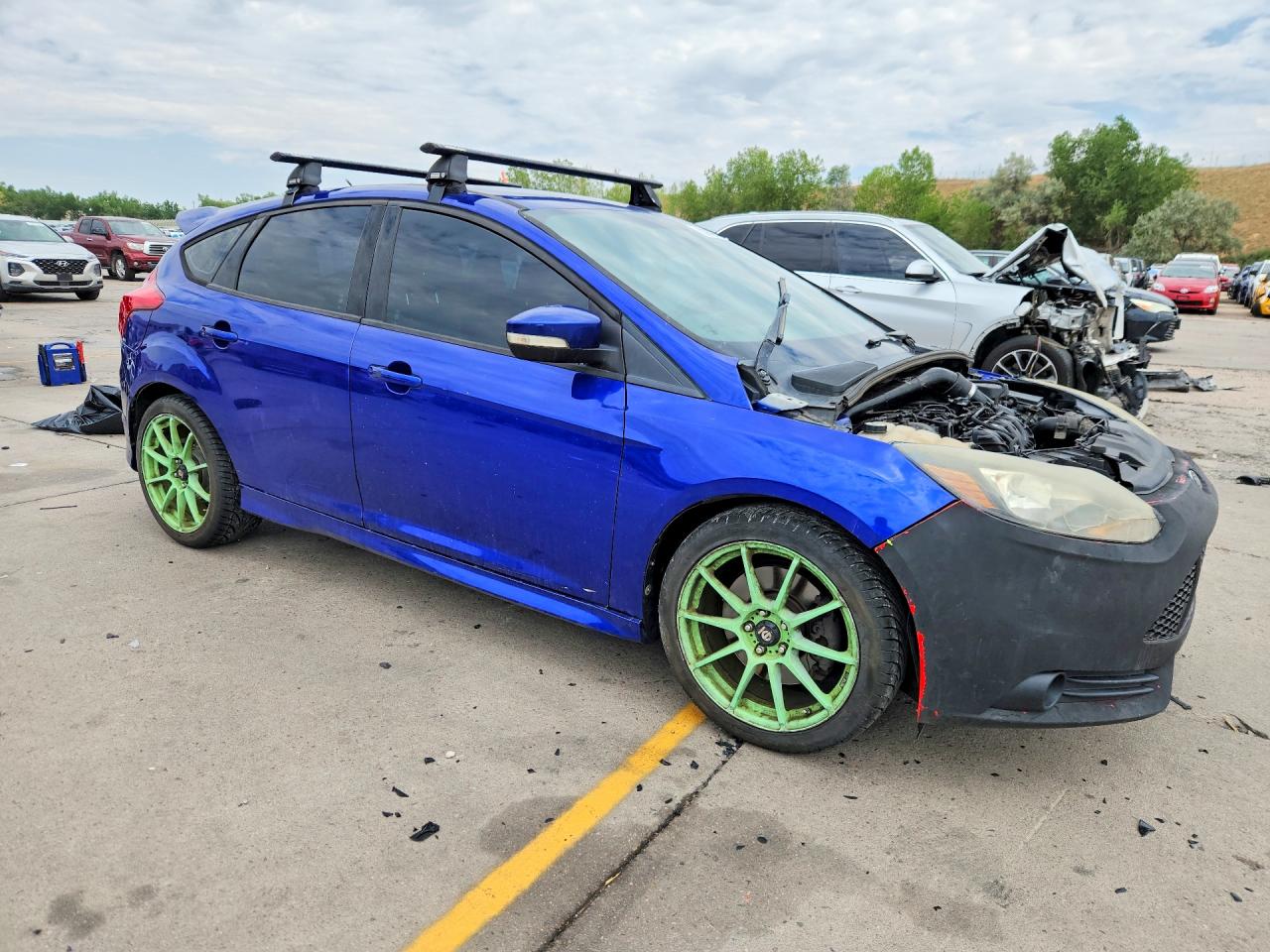 2014 Ford Focus St Blue vin: 1FADP3L98EL147641