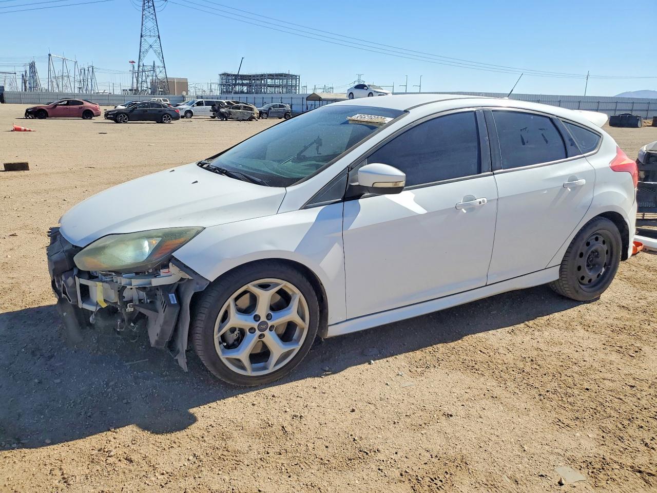 2014 Ford Focus St White vin: 1FADP3L98EL399440