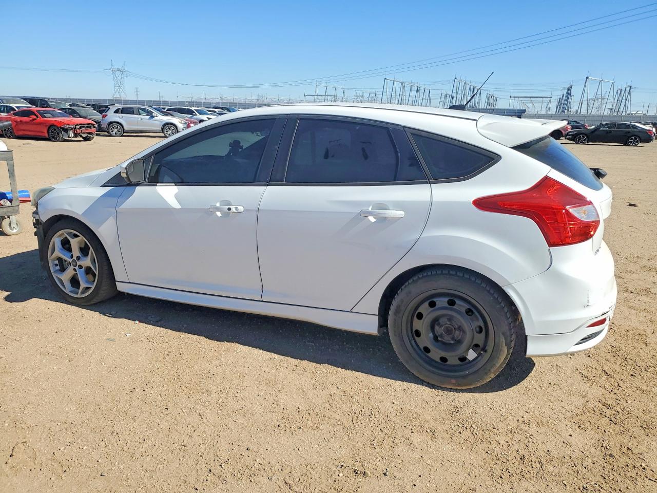 2014 Ford Focus St Белый vin: 1FADP3L98EL399440