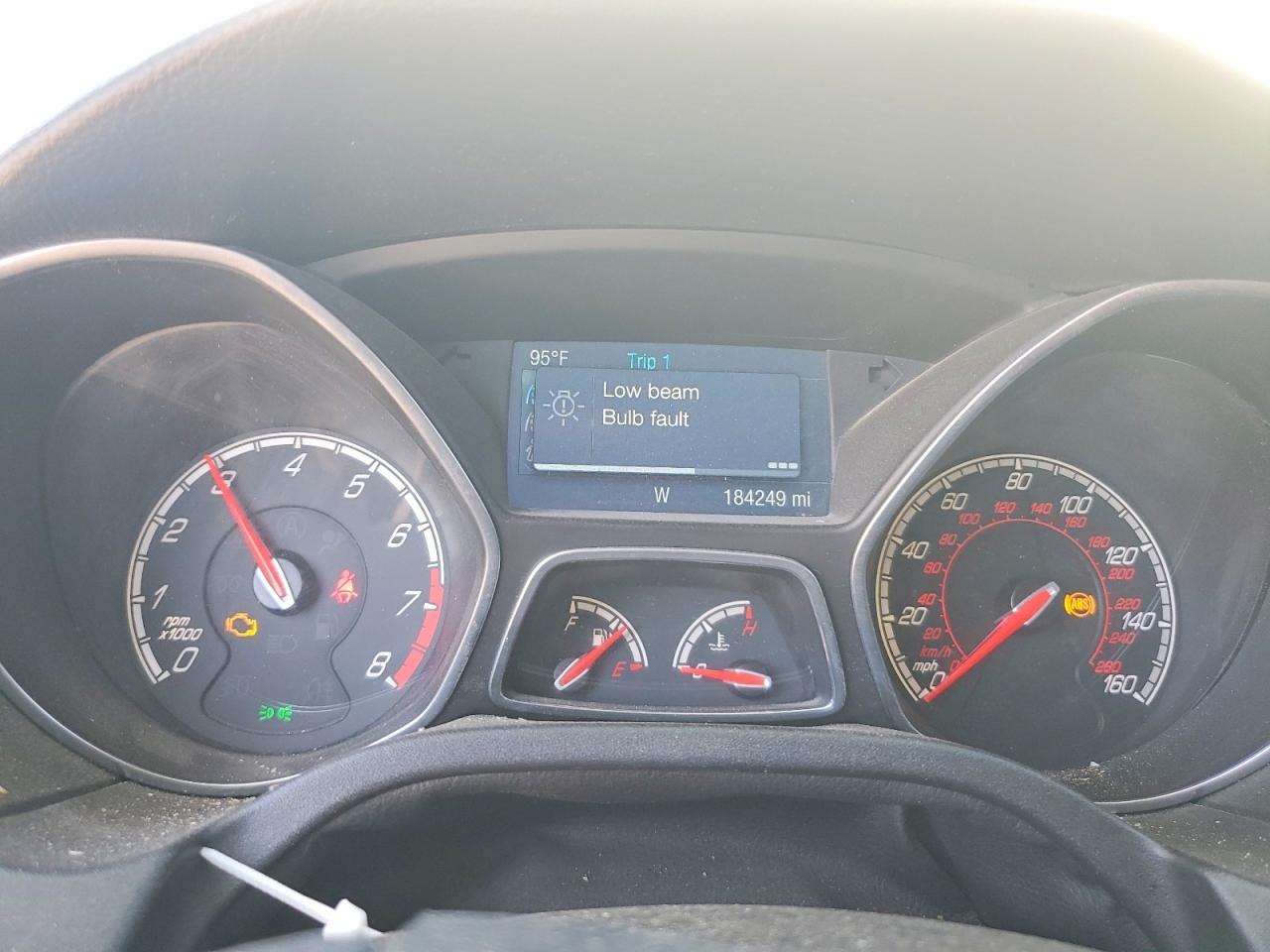 2014 Ford Focus St Белый vin: 1FADP3L98EL399440
