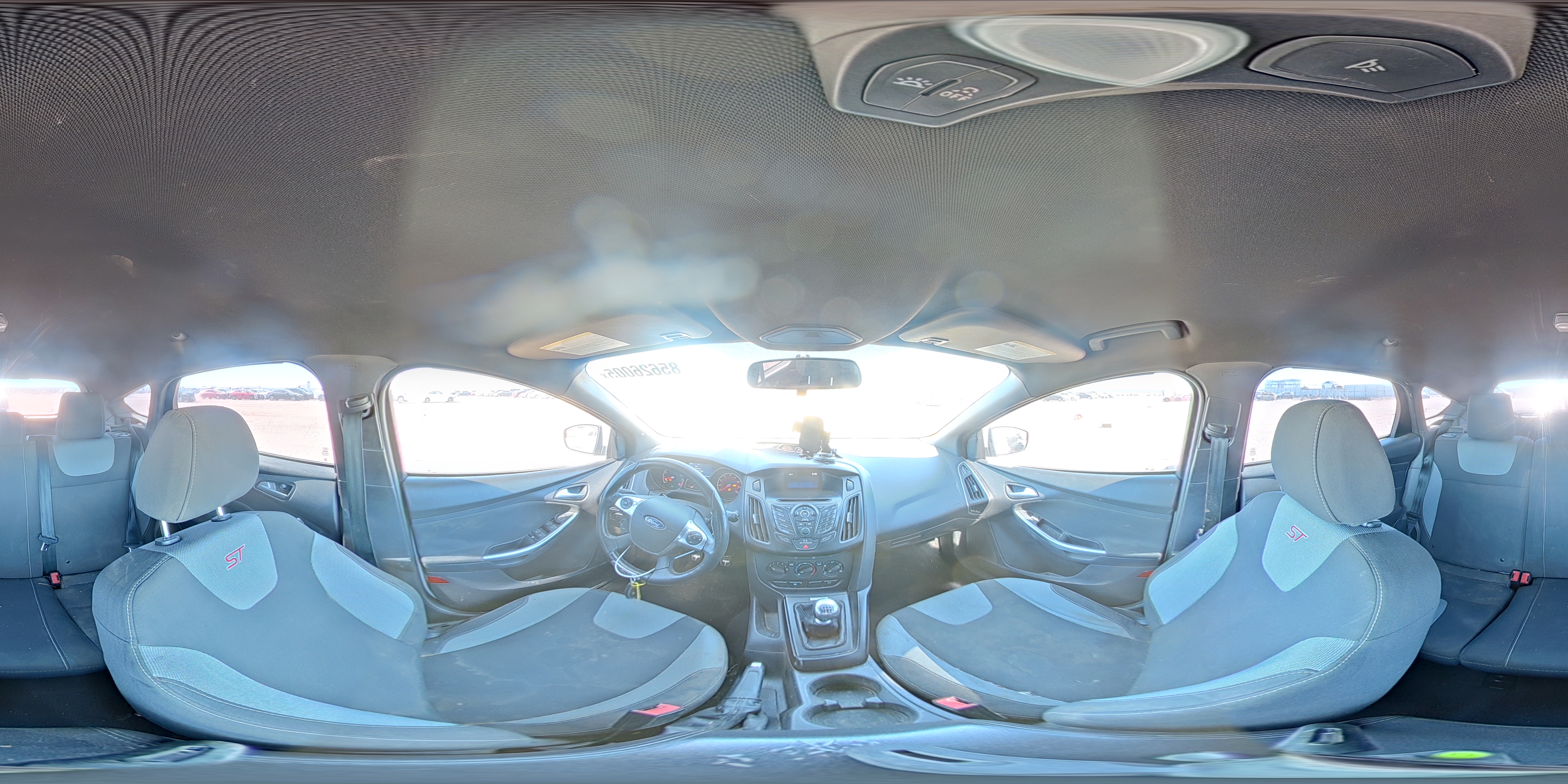 2014 Ford Focus St Белый vin: 1FADP3L98EL399440