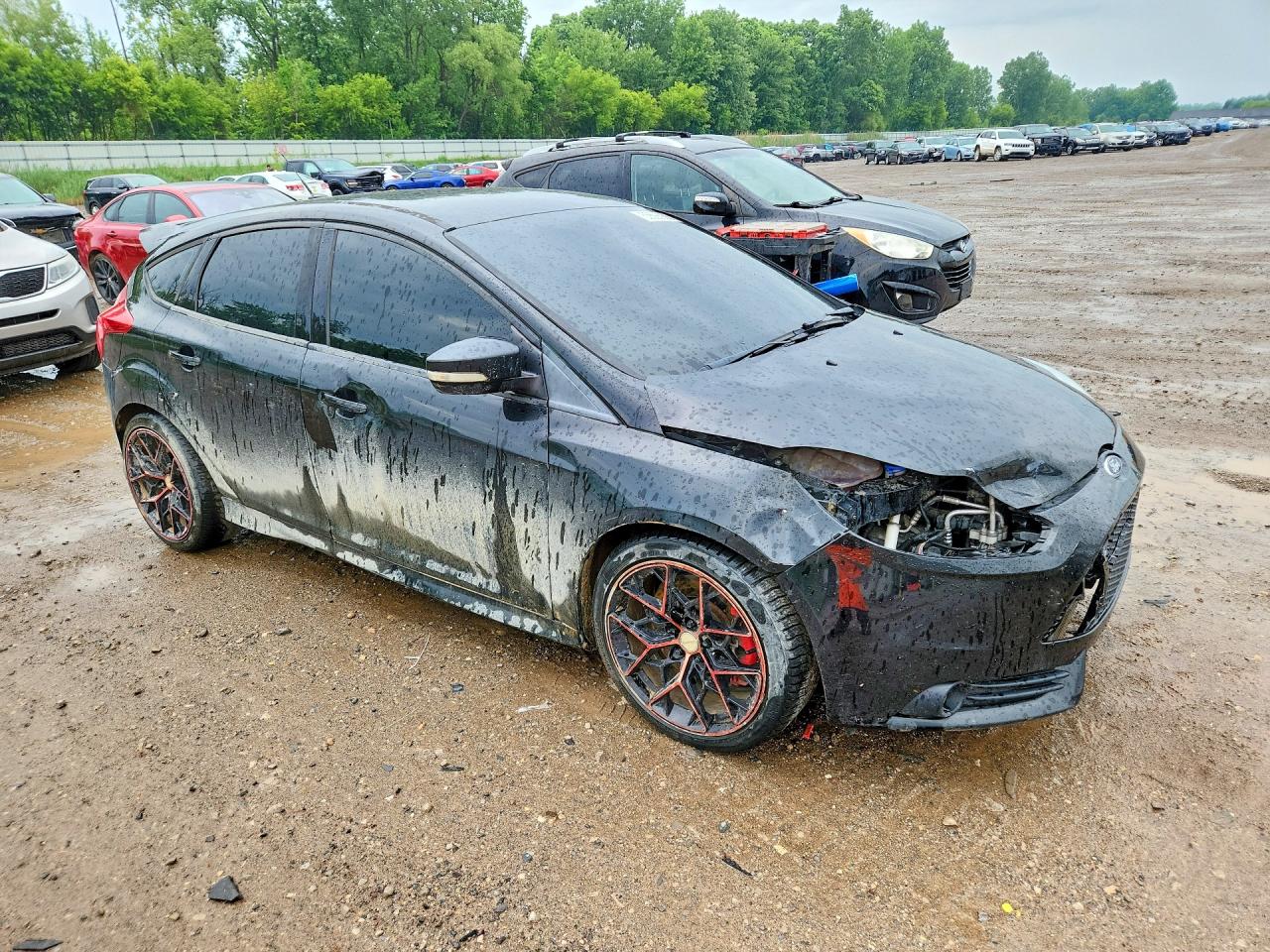 2014 Ford Focus St Black vin: 1FADP3L98EL412624