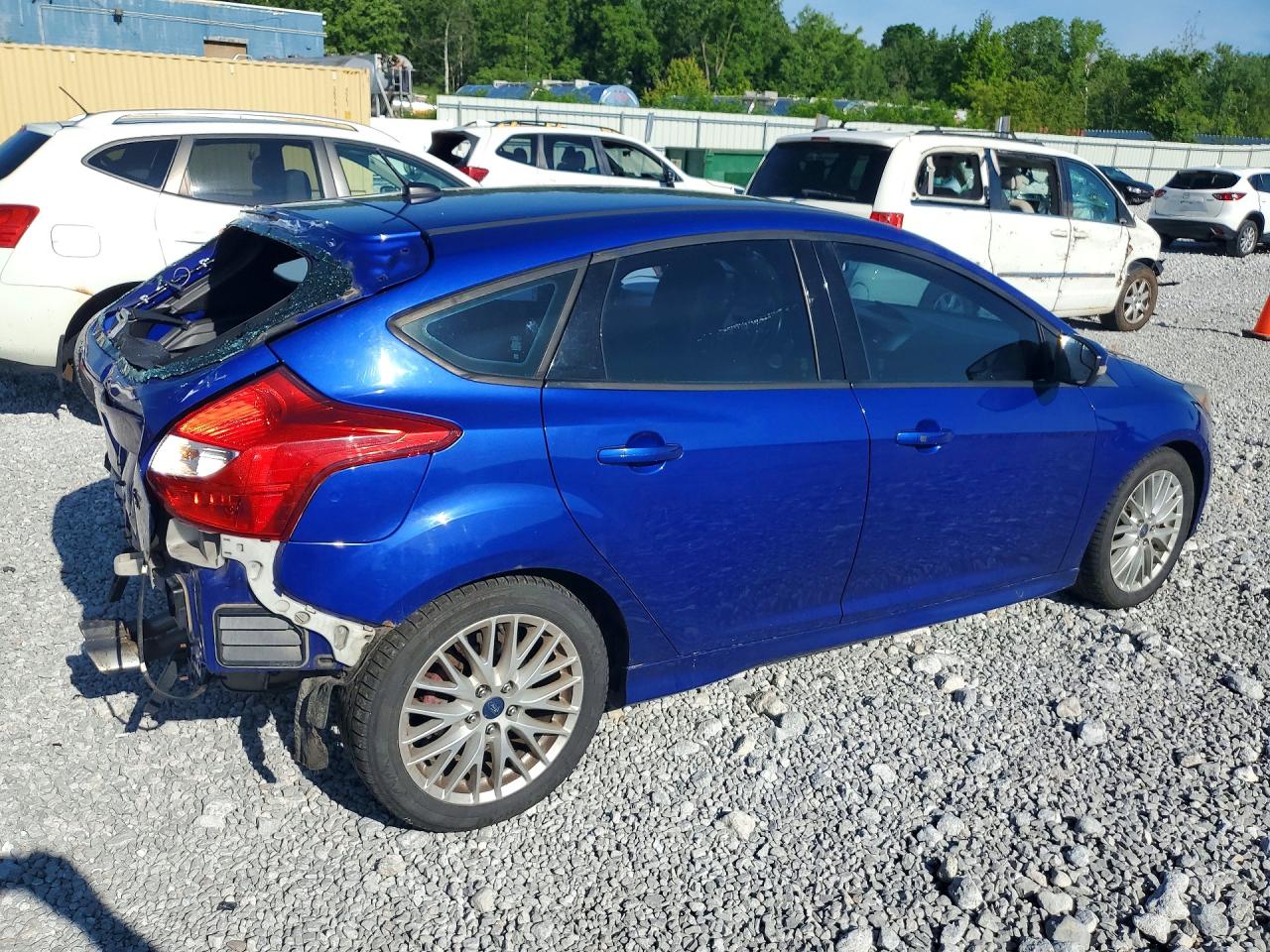 2014 Ford Focus St Синий vin: 1FADP3L98EL422599