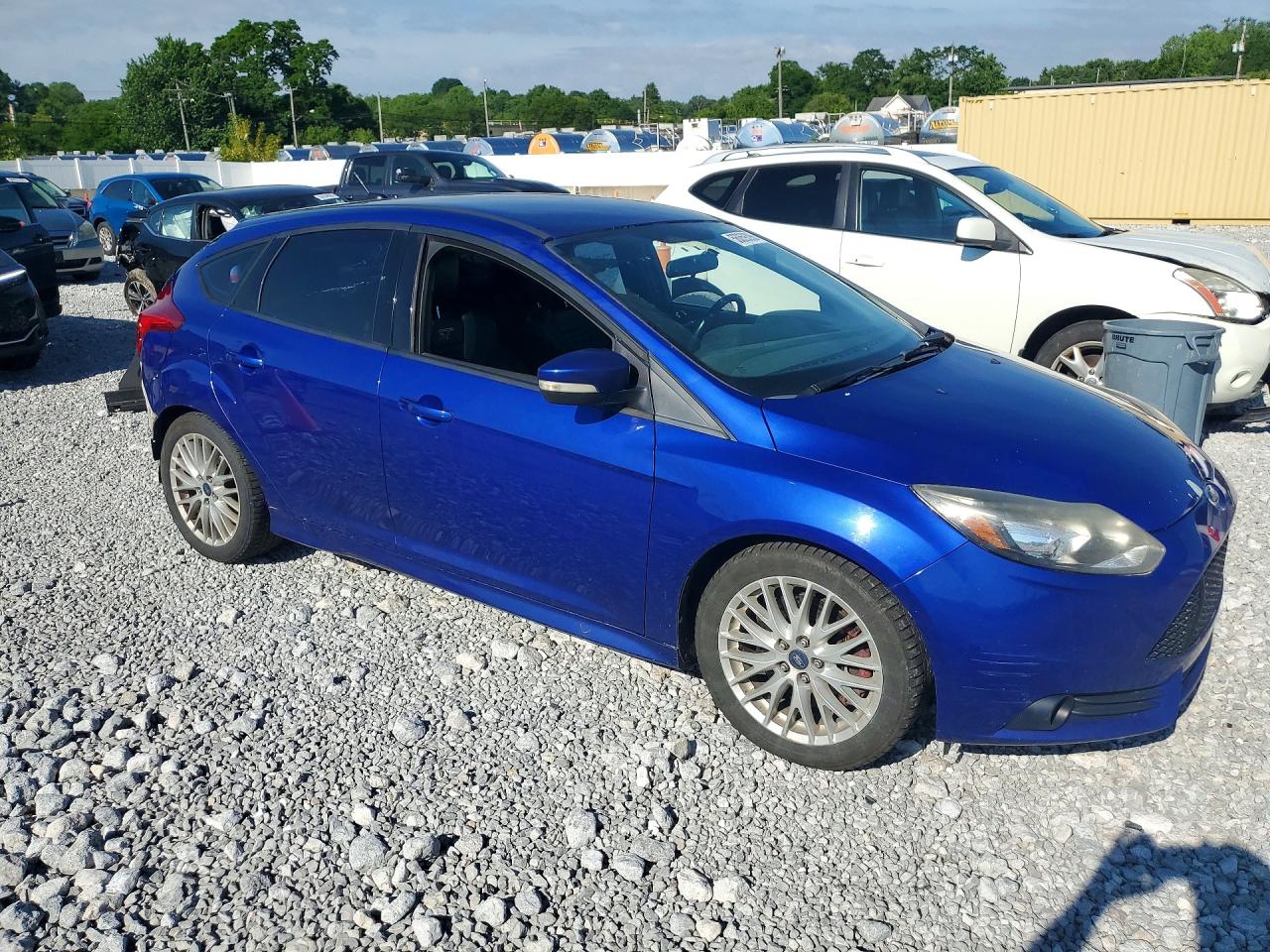 2014 Ford Focus St Синий vin: 1FADP3L98EL422599