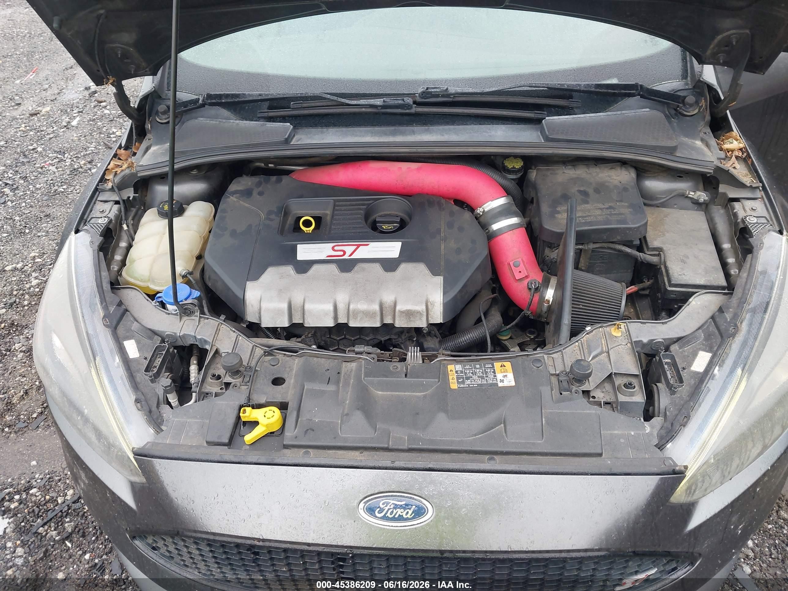 2015 Ford Focus St   Серый vin: 1FADP3L98FL381490