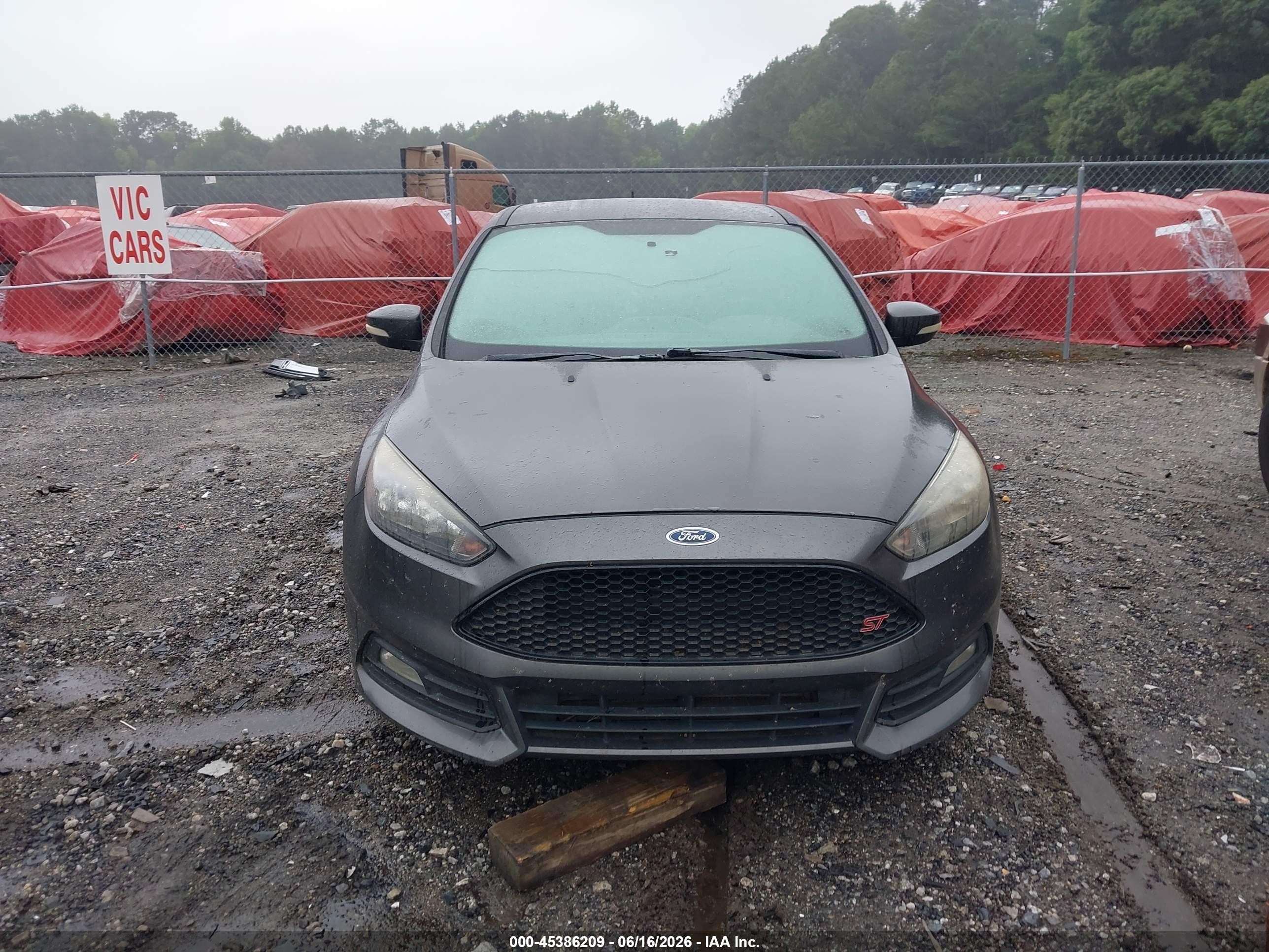 2015 Ford Focus St   Серый vin: 1FADP3L98FL381490