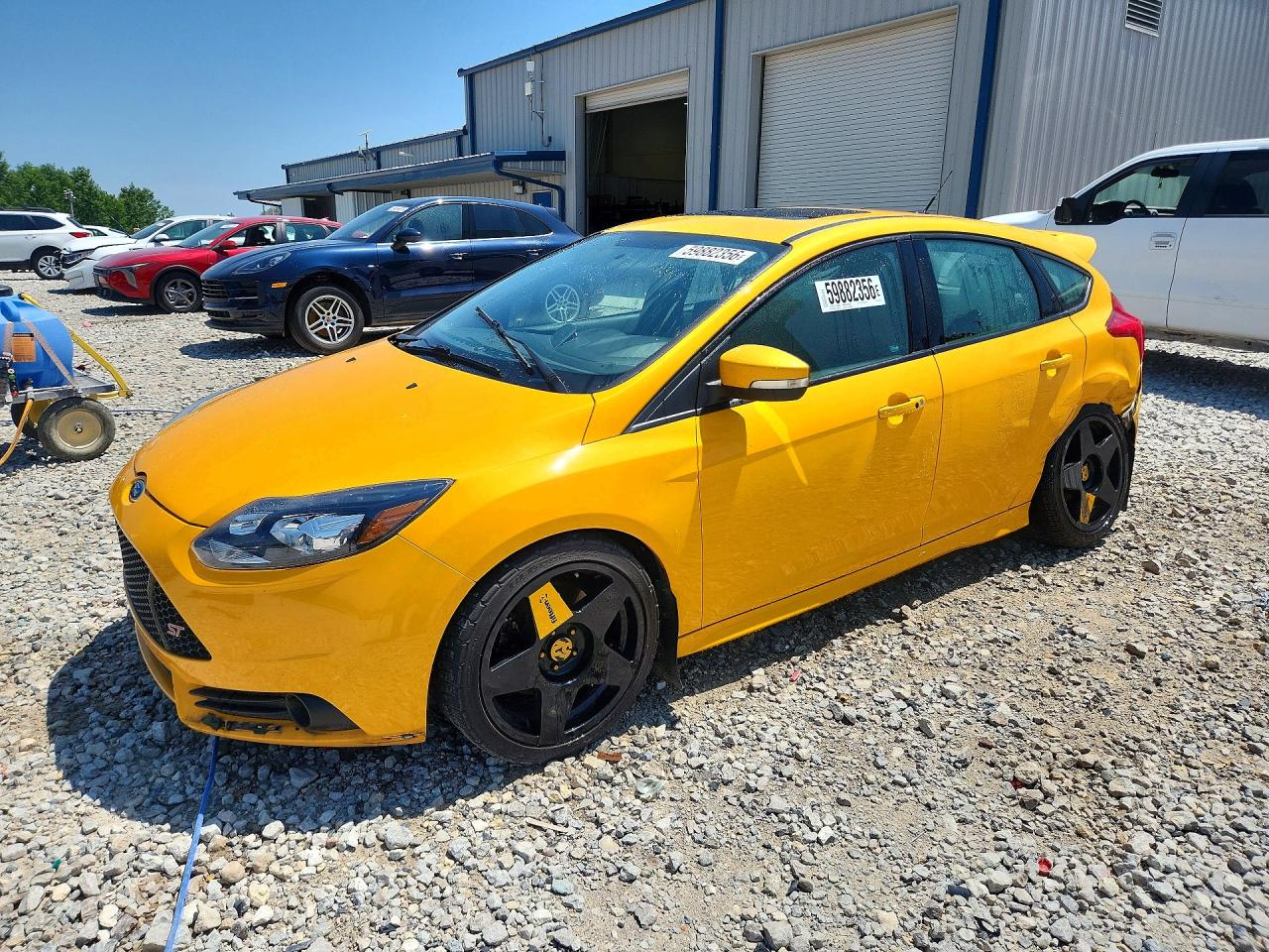 2013 Ford Focus St Yellow vin: 1FADP3L99DL163166
