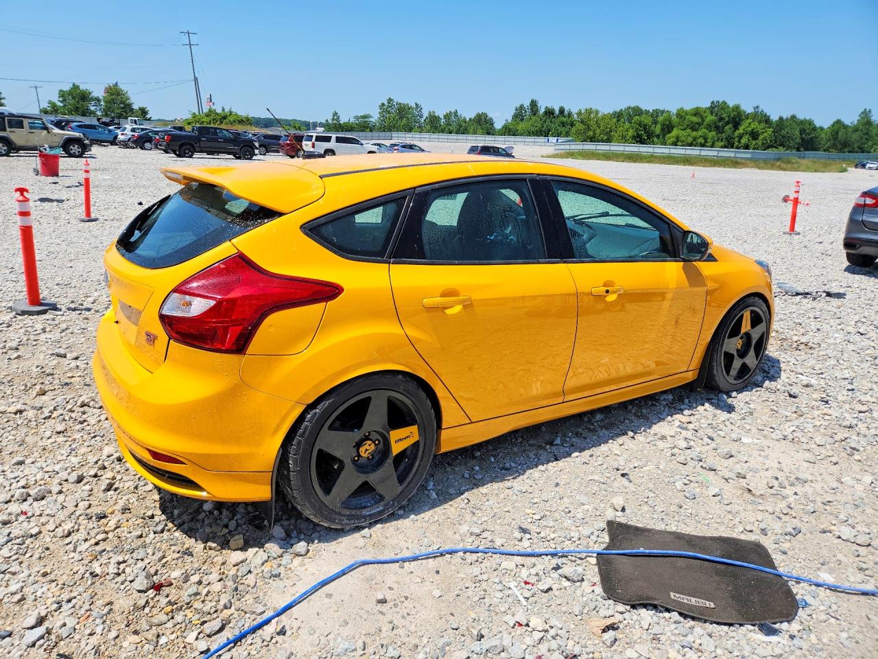 2013 Ford Focus St Yellow vin: 1FADP3L99DL163166