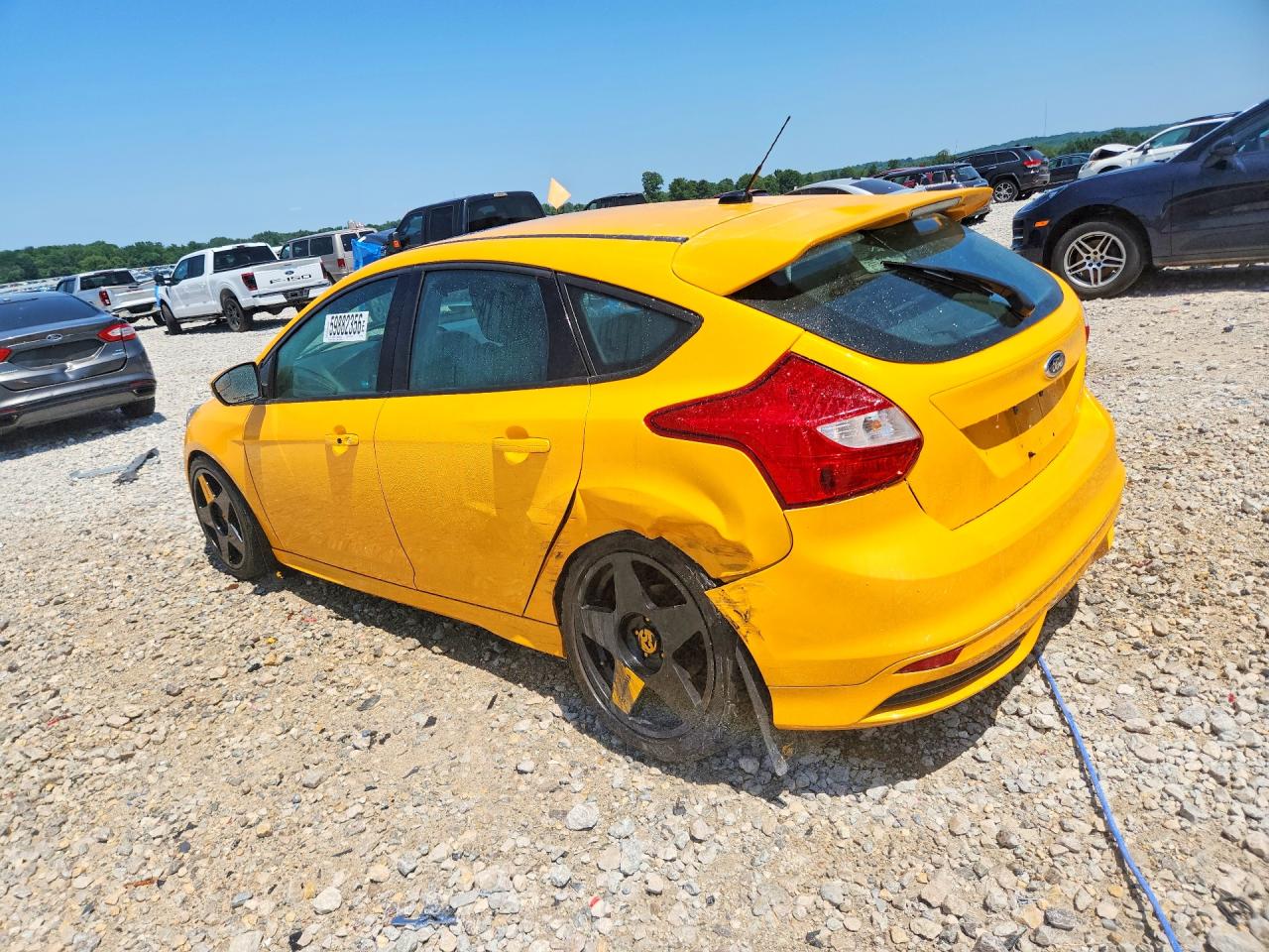 2013 Ford Focus St Yellow vin: 1FADP3L99DL163166