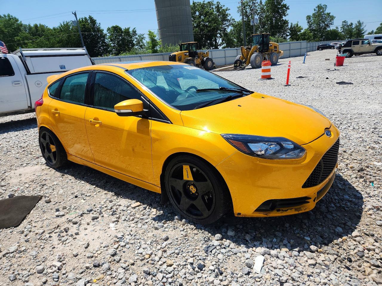 2013 Ford Focus St Yellow vin: 1FADP3L99DL163166