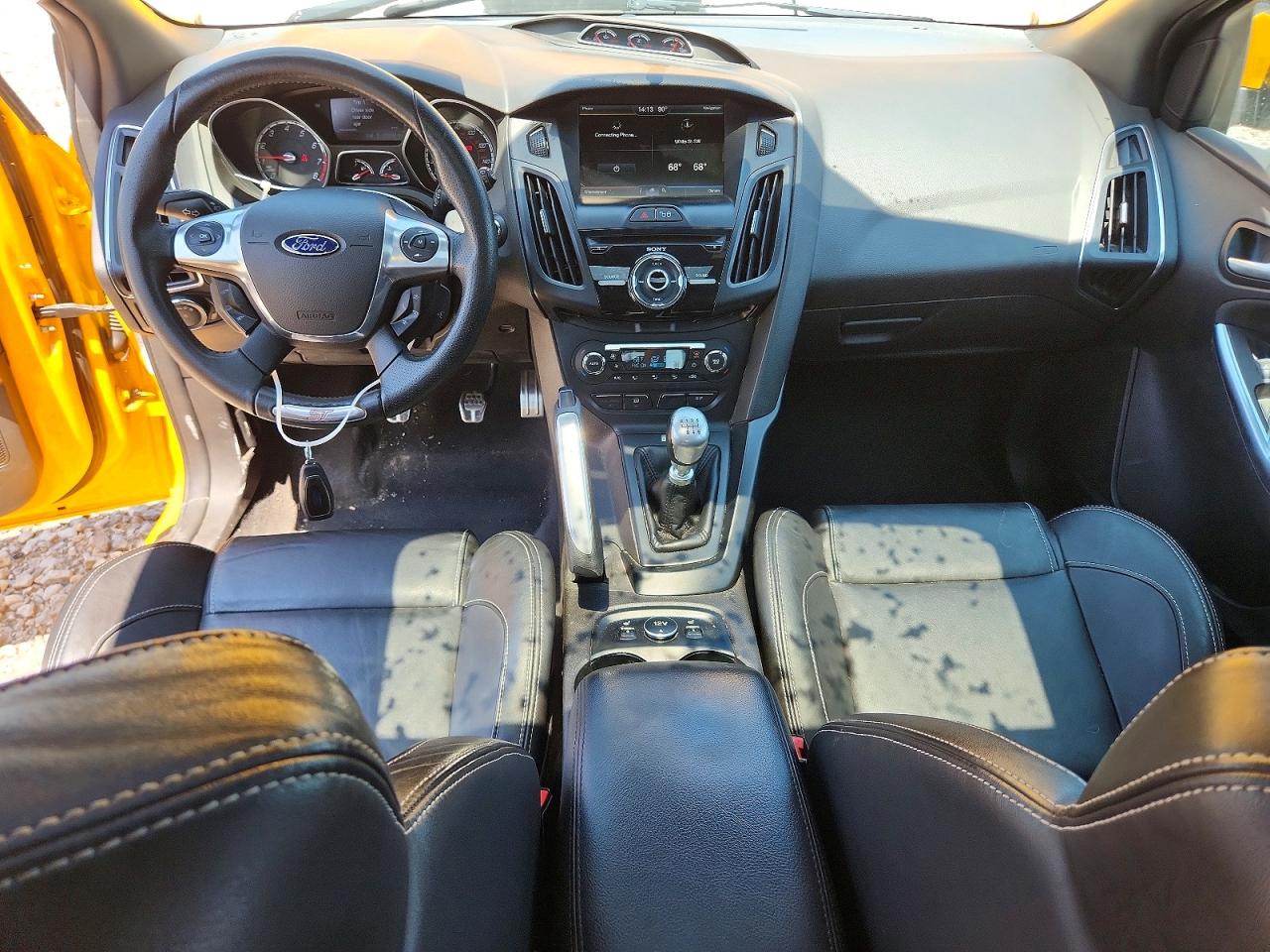 2013 Ford Focus St Yellow vin: 1FADP3L99DL163166