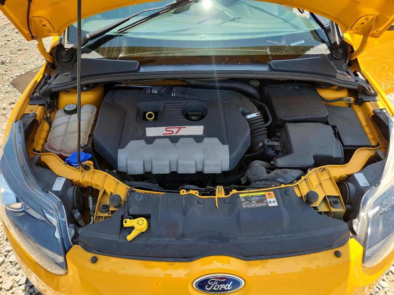 2013 Ford Focus St Yellow vin: 1FADP3L99DL163166
