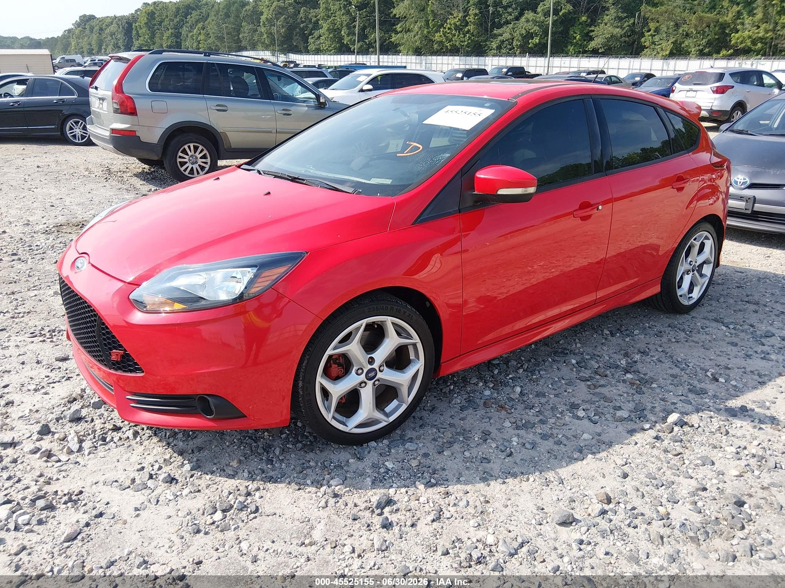 2013 Ford Focus St   Red vin: 1FADP3L99DL216674