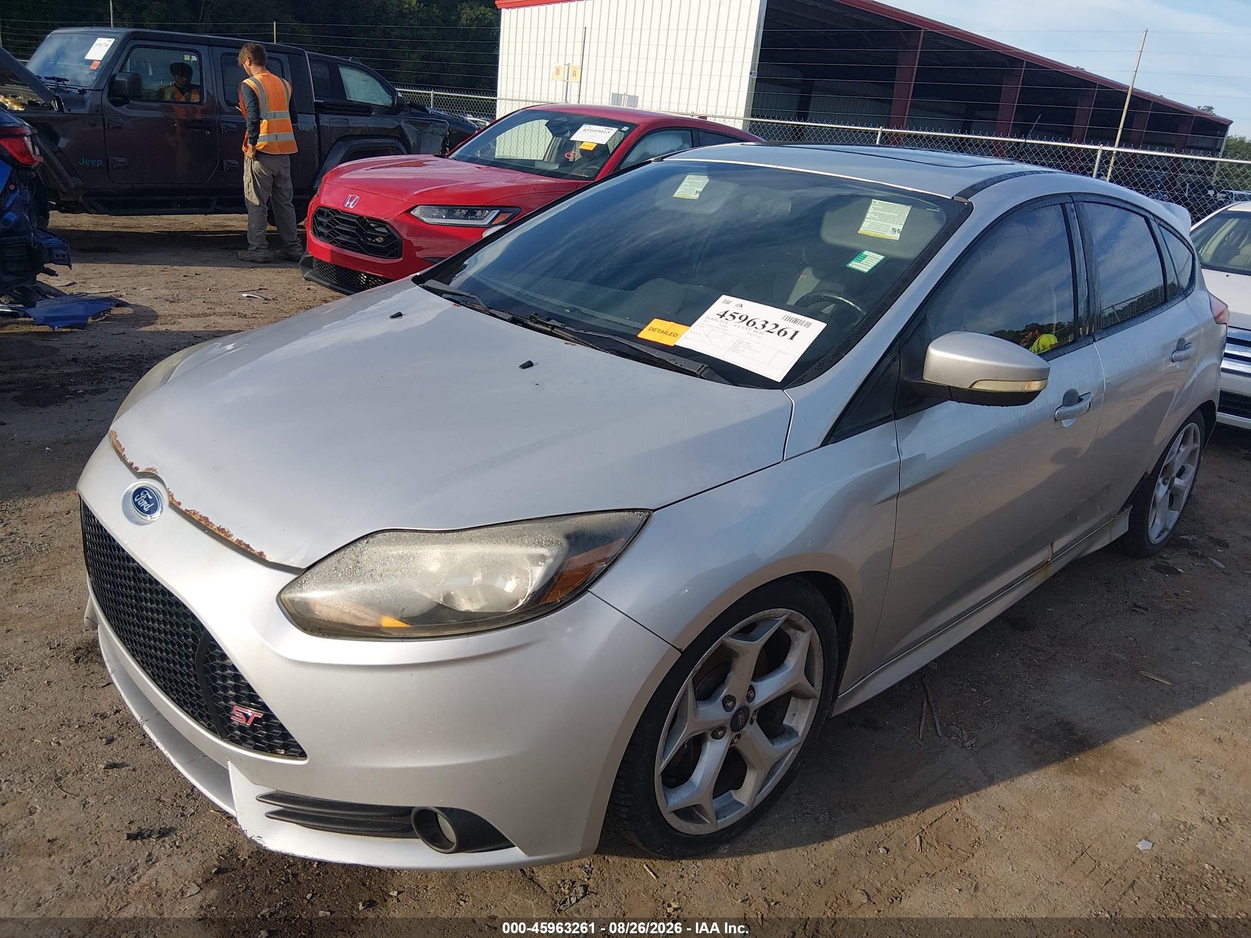 2013 Ford Focus St   Silver vin: 1FADP3L99DL348950