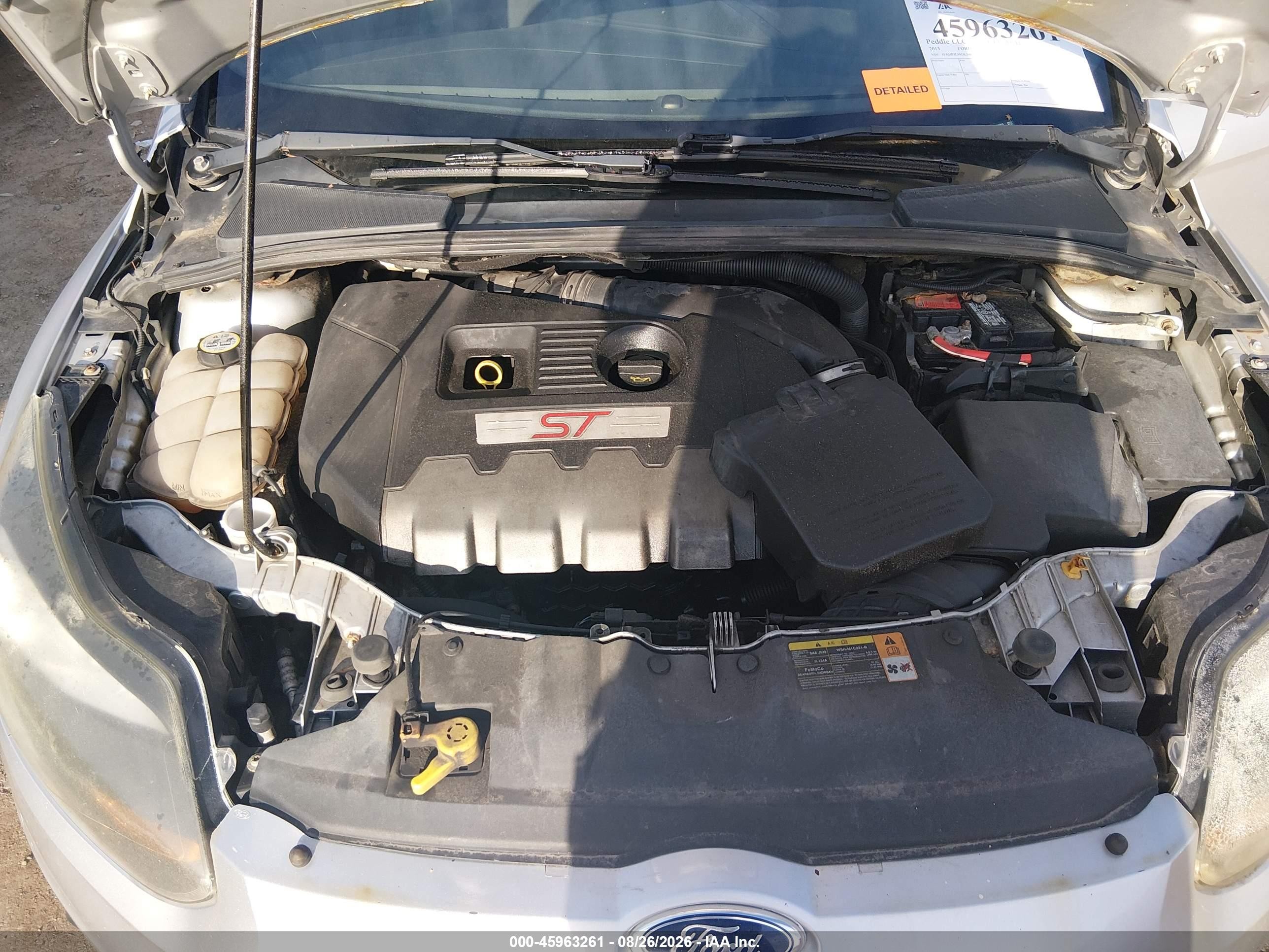 2013 Ford Focus St   Silver vin: 1FADP3L99DL348950
