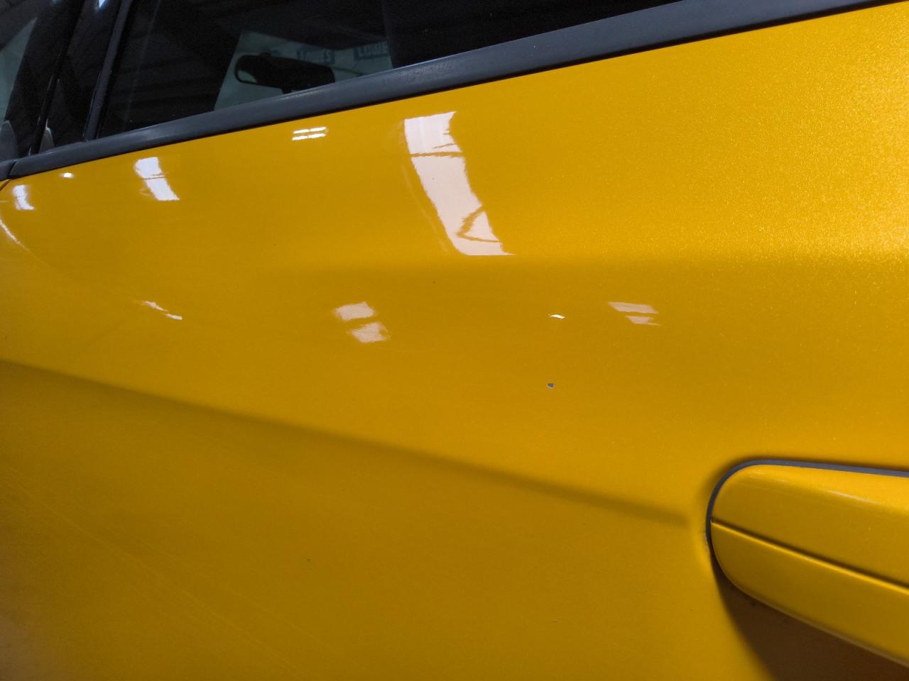 2014 Ford Focus St Yellow vin: 1FADP3L99EL345631 Damage: Left Rear Door, Chipped, 1