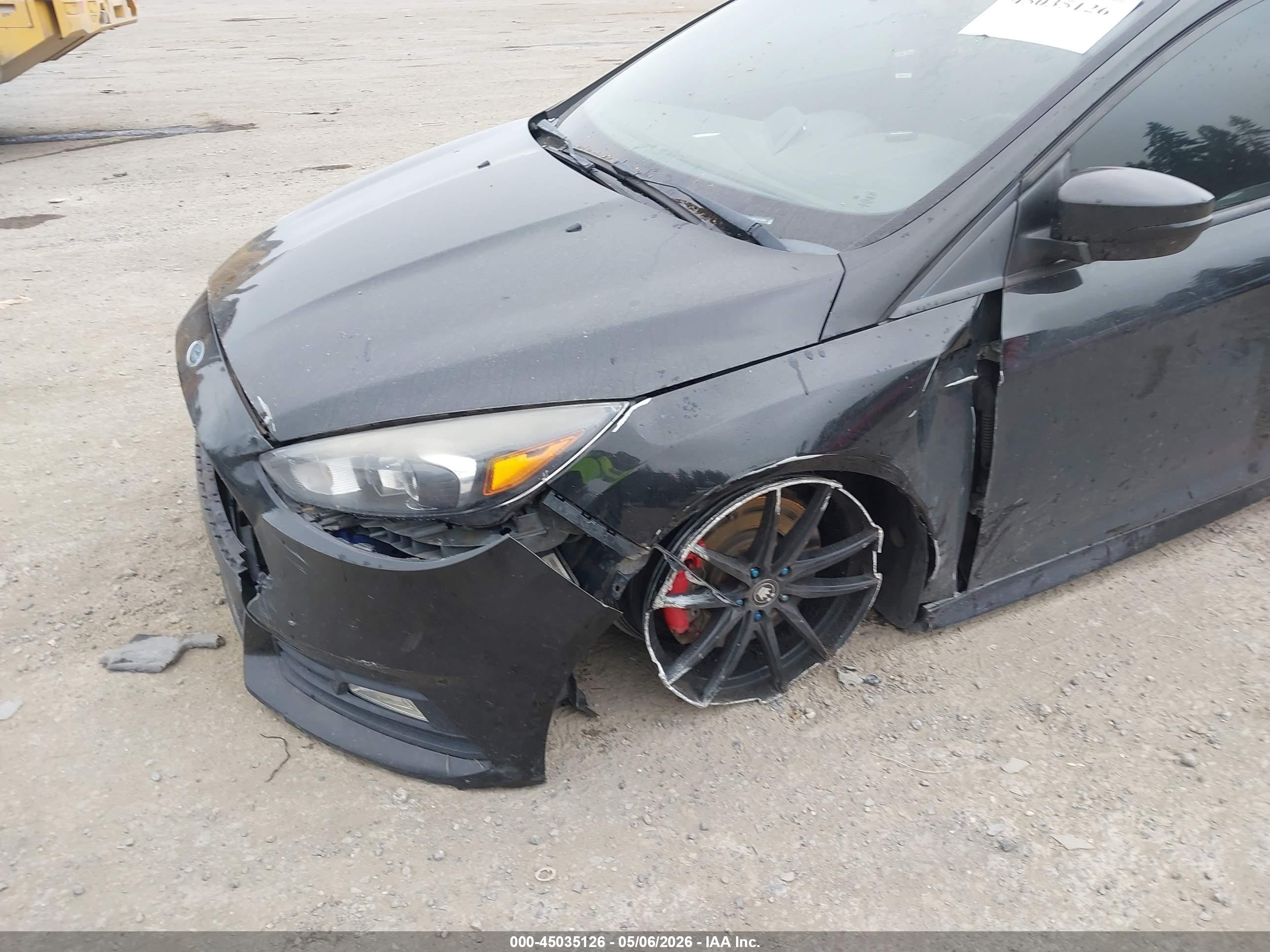 2015 Ford Focus St Черный vin: 1FADP3L99FL314056