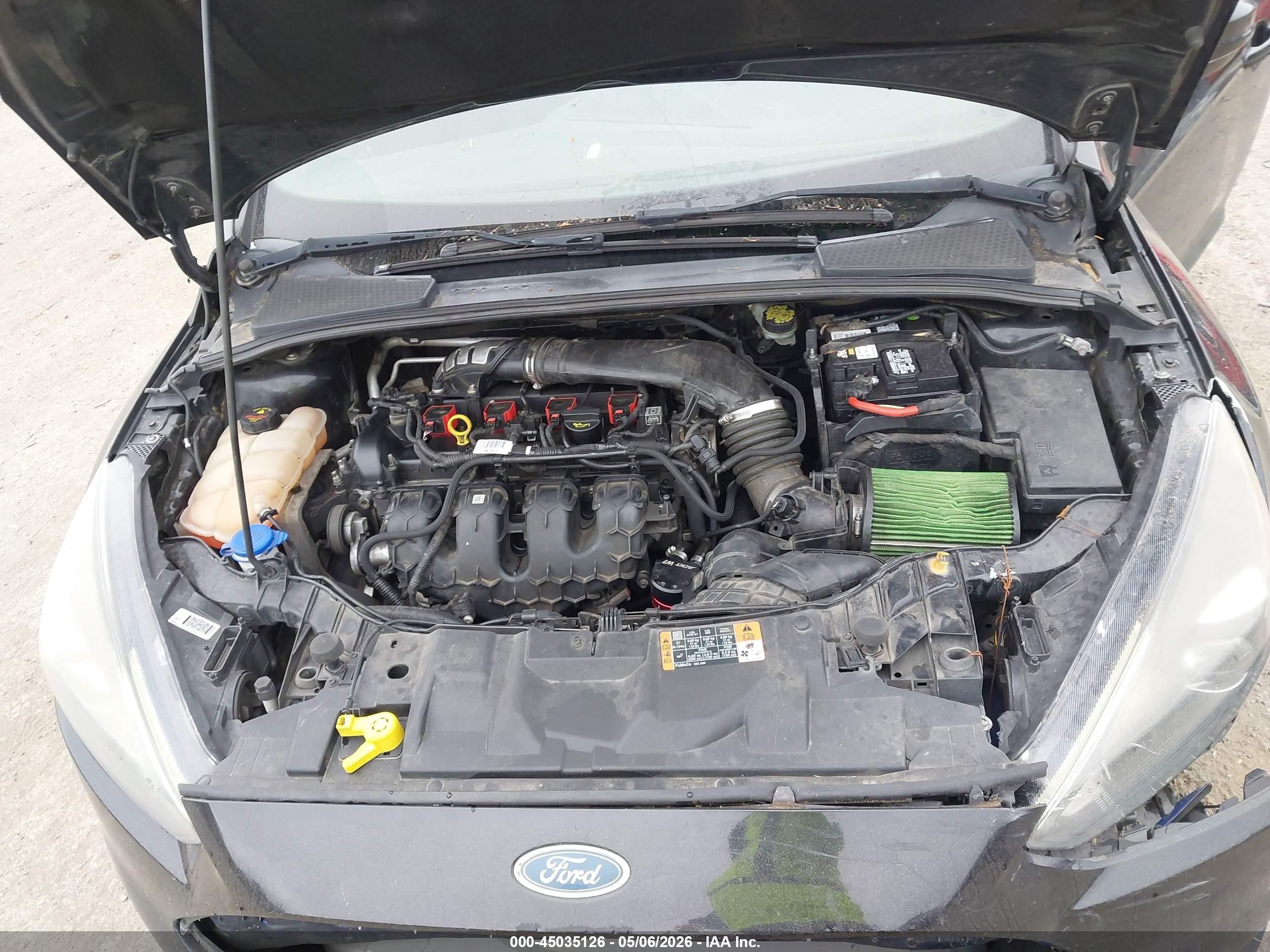 2015 Ford Focus St Черный vin: 1FADP3L99FL314056