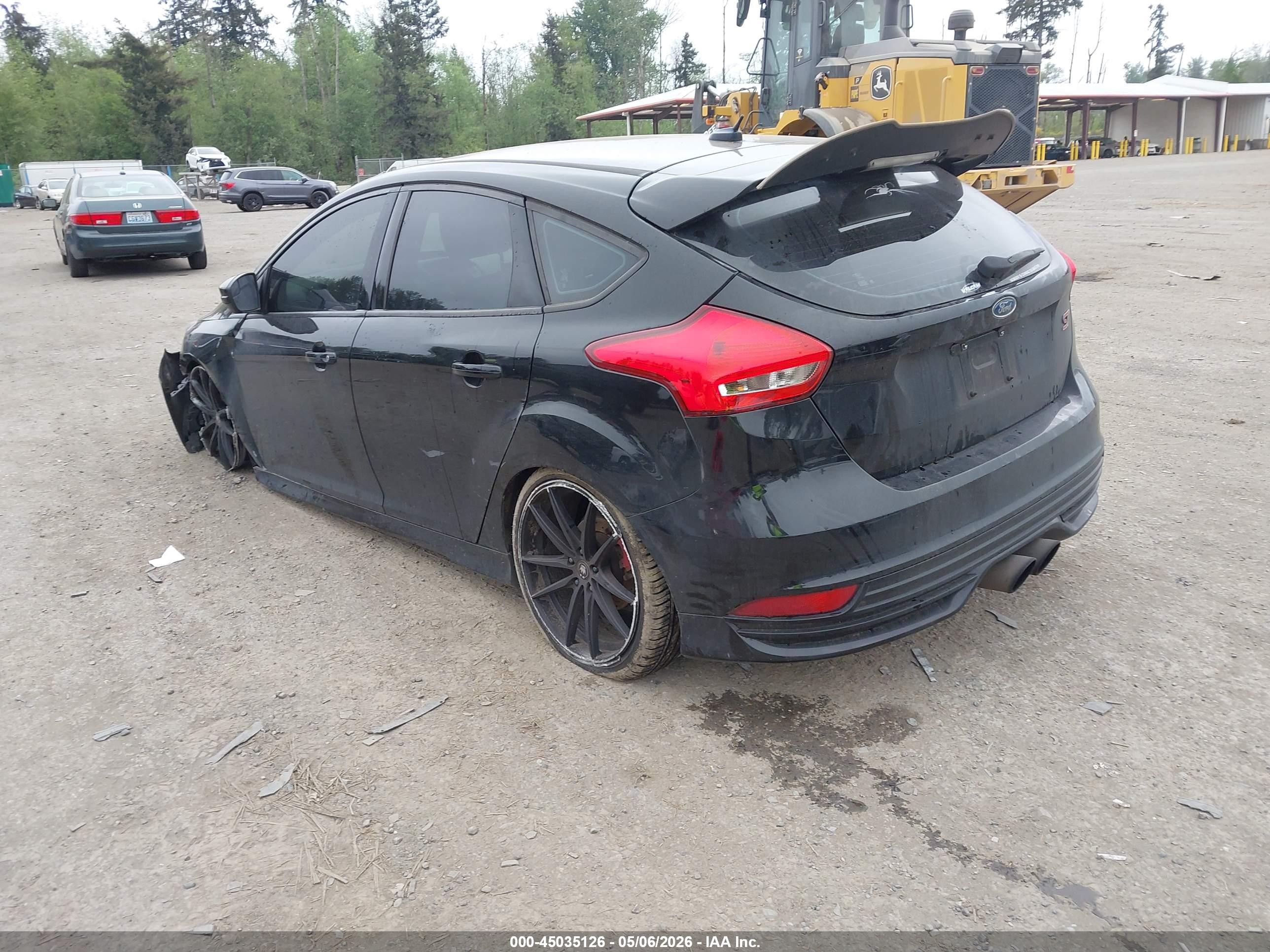2015 Ford Focus St Черный vin: 1FADP3L99FL314056