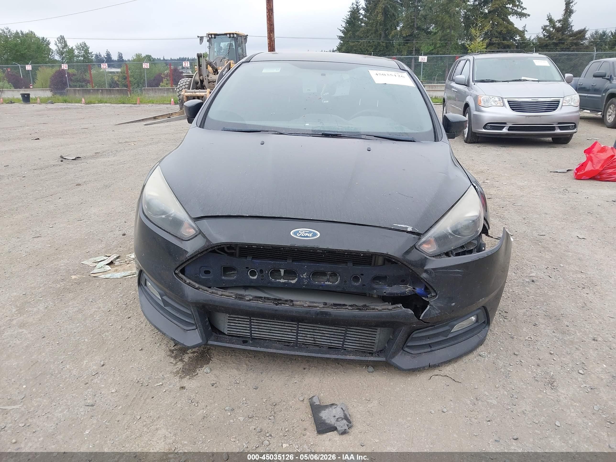 2015 Ford Focus St Черный vin: 1FADP3L99FL314056