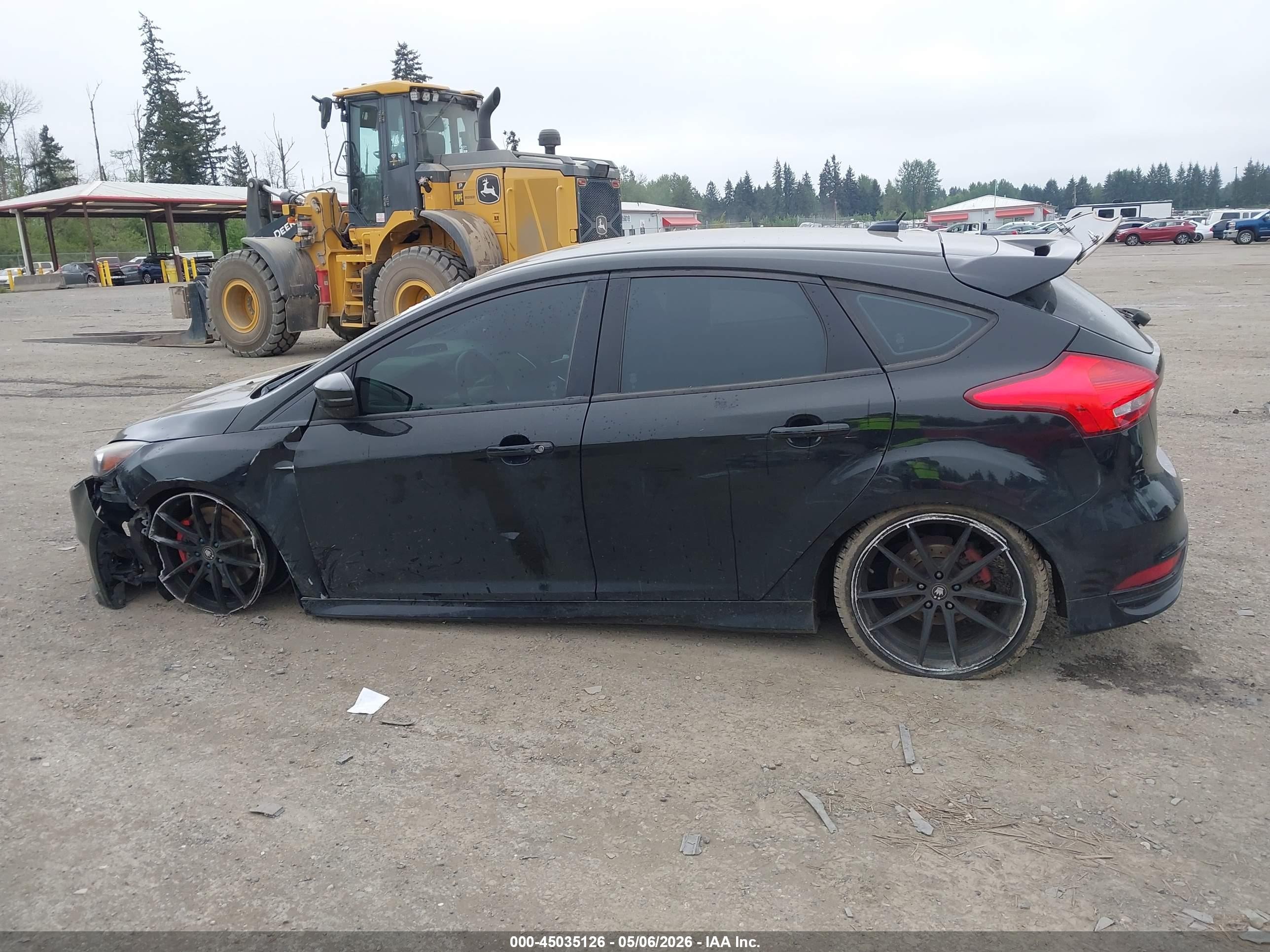 2015 Ford Focus St Черный vin: 1FADP3L99FL314056