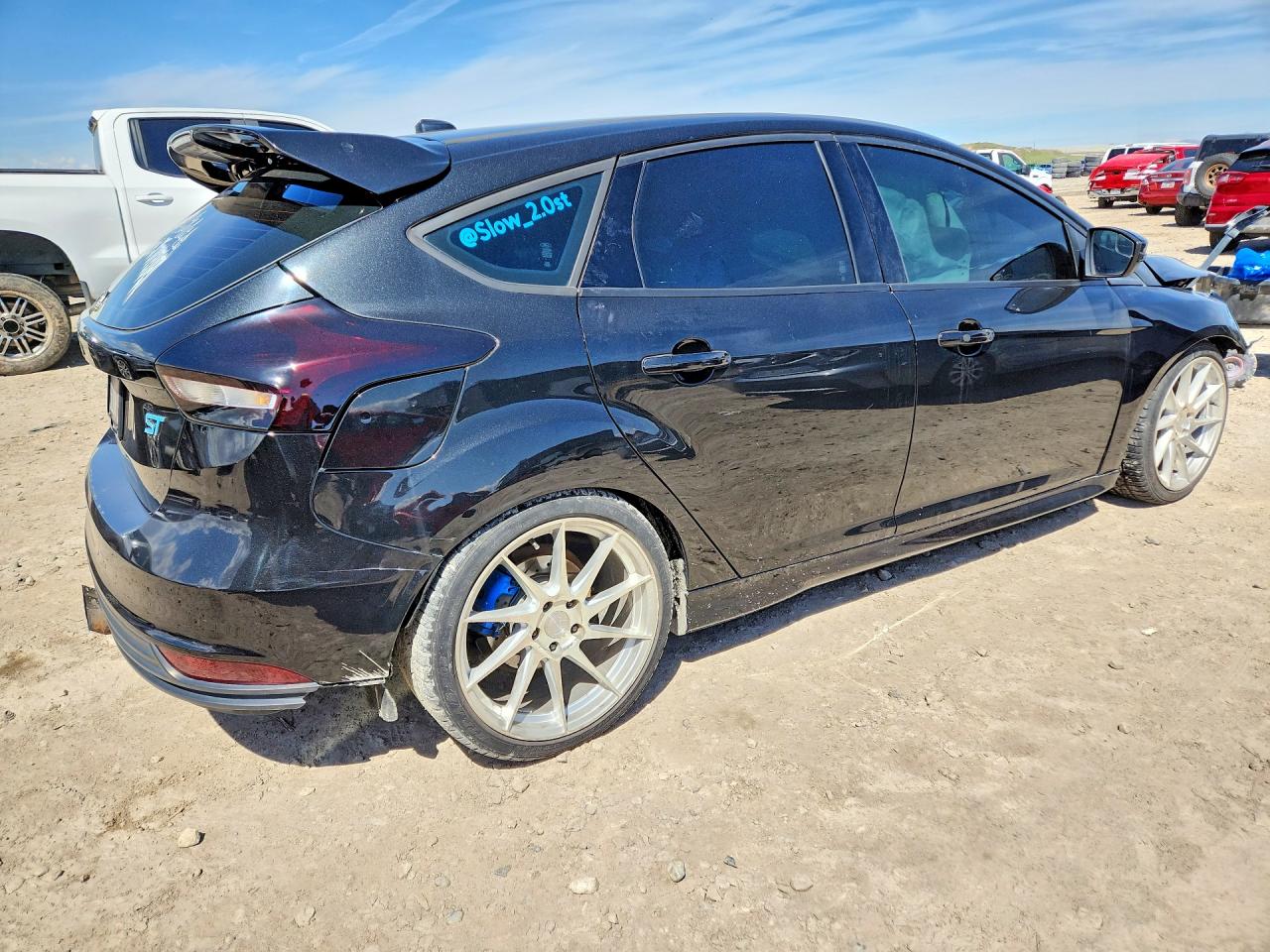 2015 Ford Focus St Черный vin: 1FADP3L99FL364259