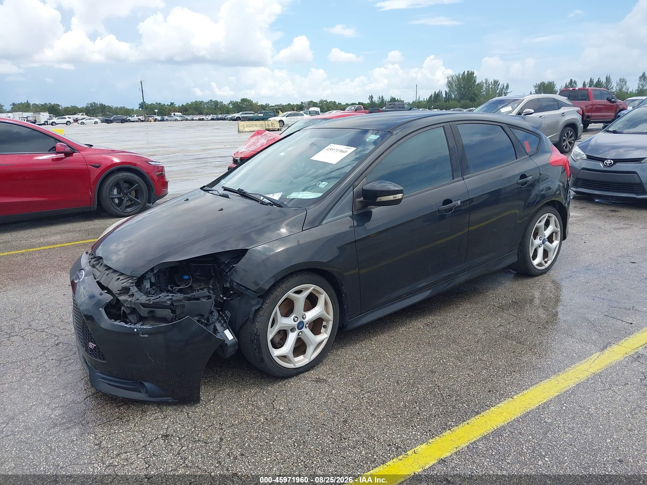 2013 Ford Focus St   Черный vin: 1FADP3L9XDL379463