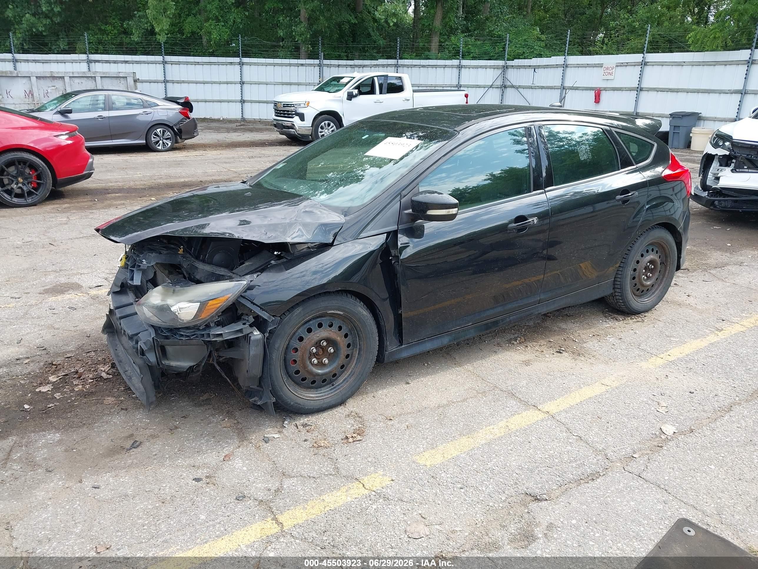 2014 Ford Focus St   Черный vin: 1FADP3L9XEL257381