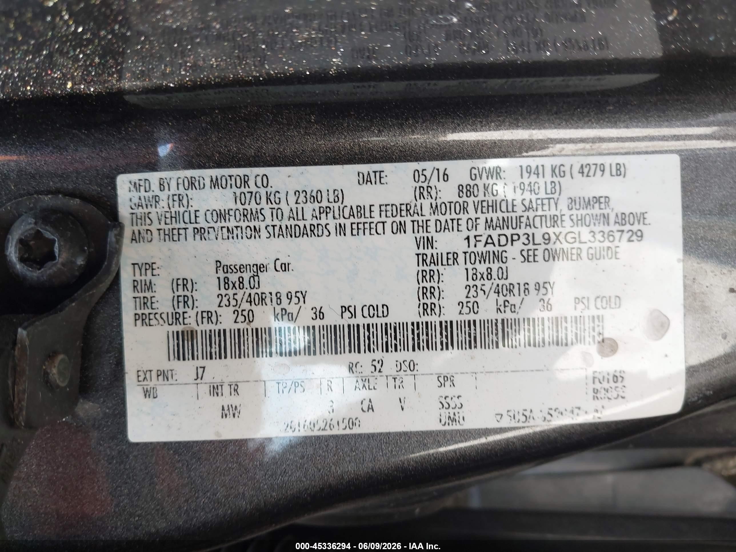 2016 Ford Focus St   Gray vin: 1FADP3L9XGL336729