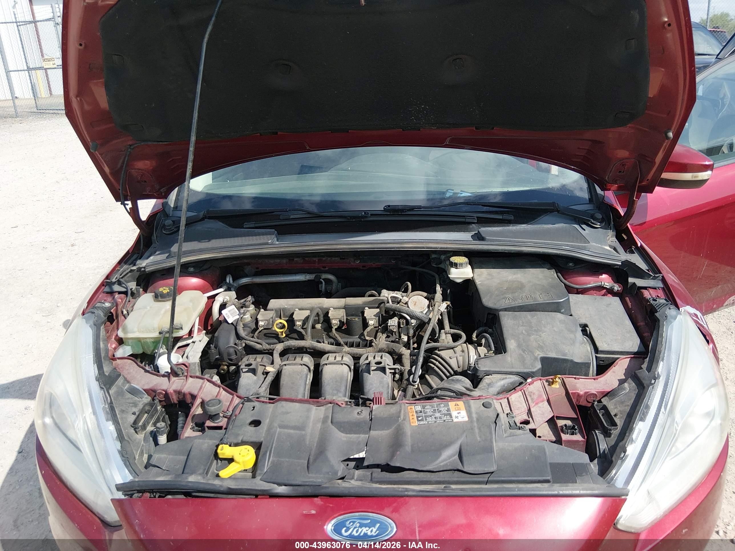 2017 Ford Focus Sel Red vin: 1FADP3M25HL202410