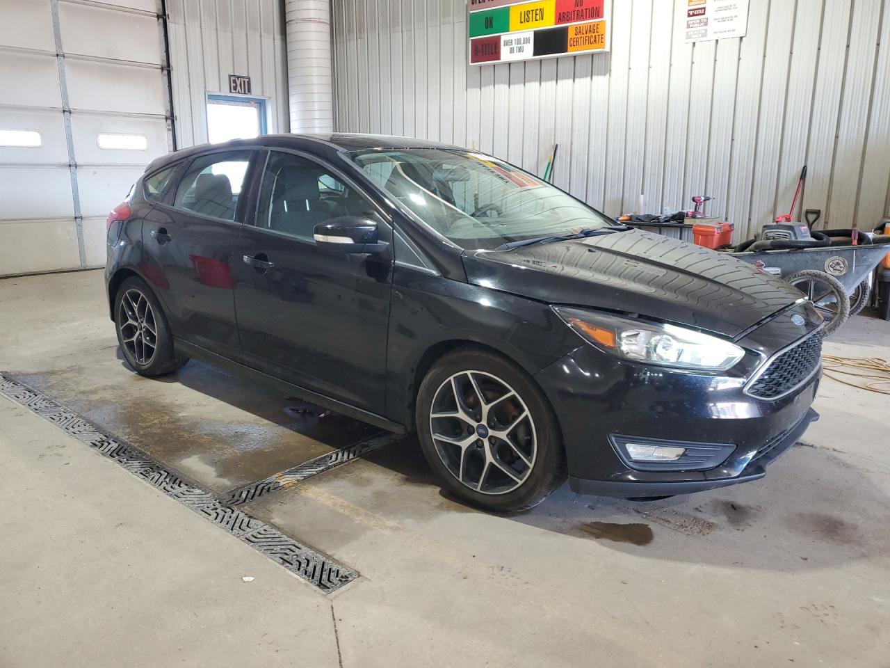 2017 Ford Focus Sel Black vin: 1FADP3M26HL249204 Damage: Right Front Fender, Multiple Scratches Heavy, 2