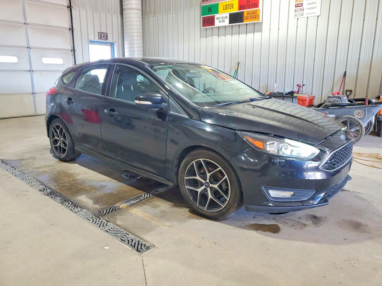 2017 Ford Focus Sel Black vin: 1FADP3M26HL249204