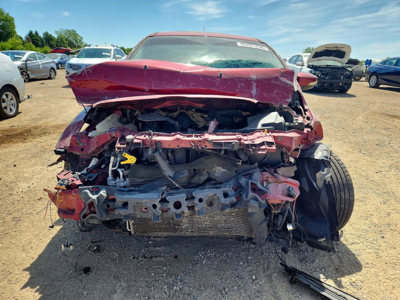 2014 Ford Focus Titanium Red vin: 1FADP3N20EL258295