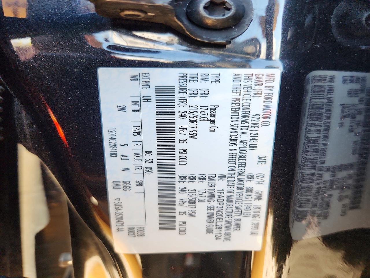 2014 Ford Focus Titanium Black vin: 1FADP3N20EL281124