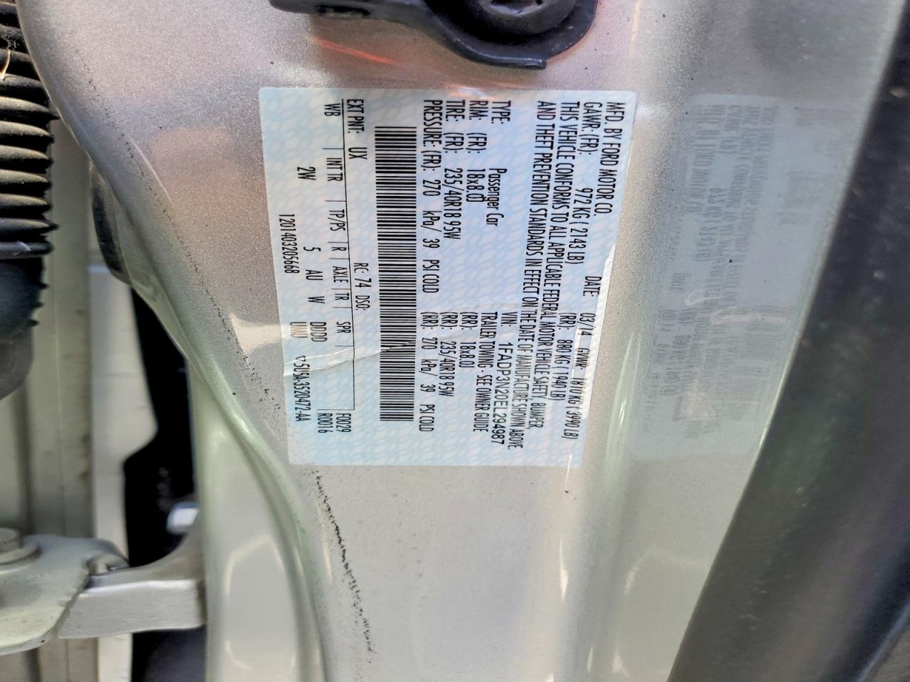 2014 Ford Focus Titanium Silver vin: 1FADP3N20EL294987