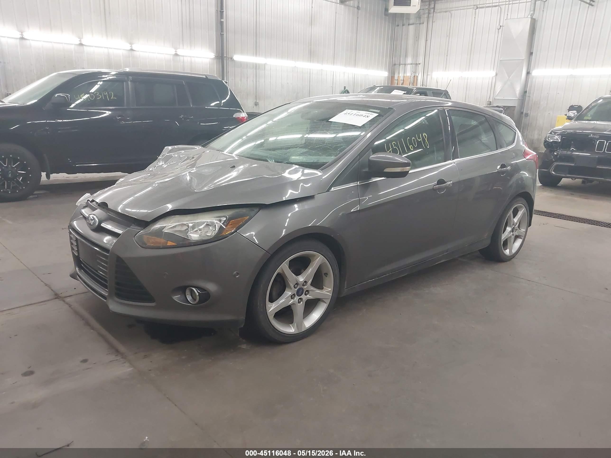 2013 Ford Focus Titanium Gray vin: 1FADP3N21DL184268