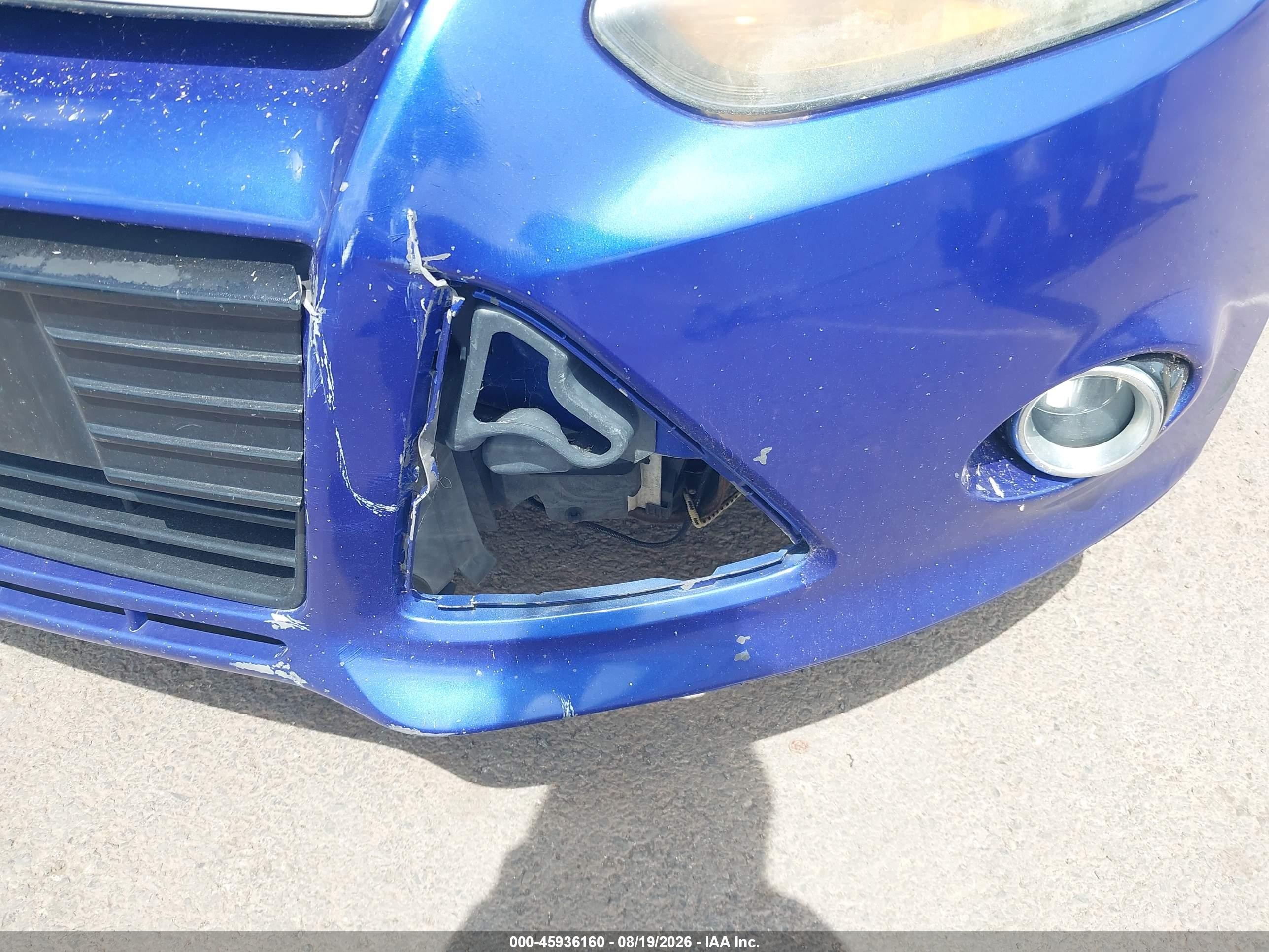 2014 Ford Focus Titanium Синий vin: 1FADP3N21EL123942