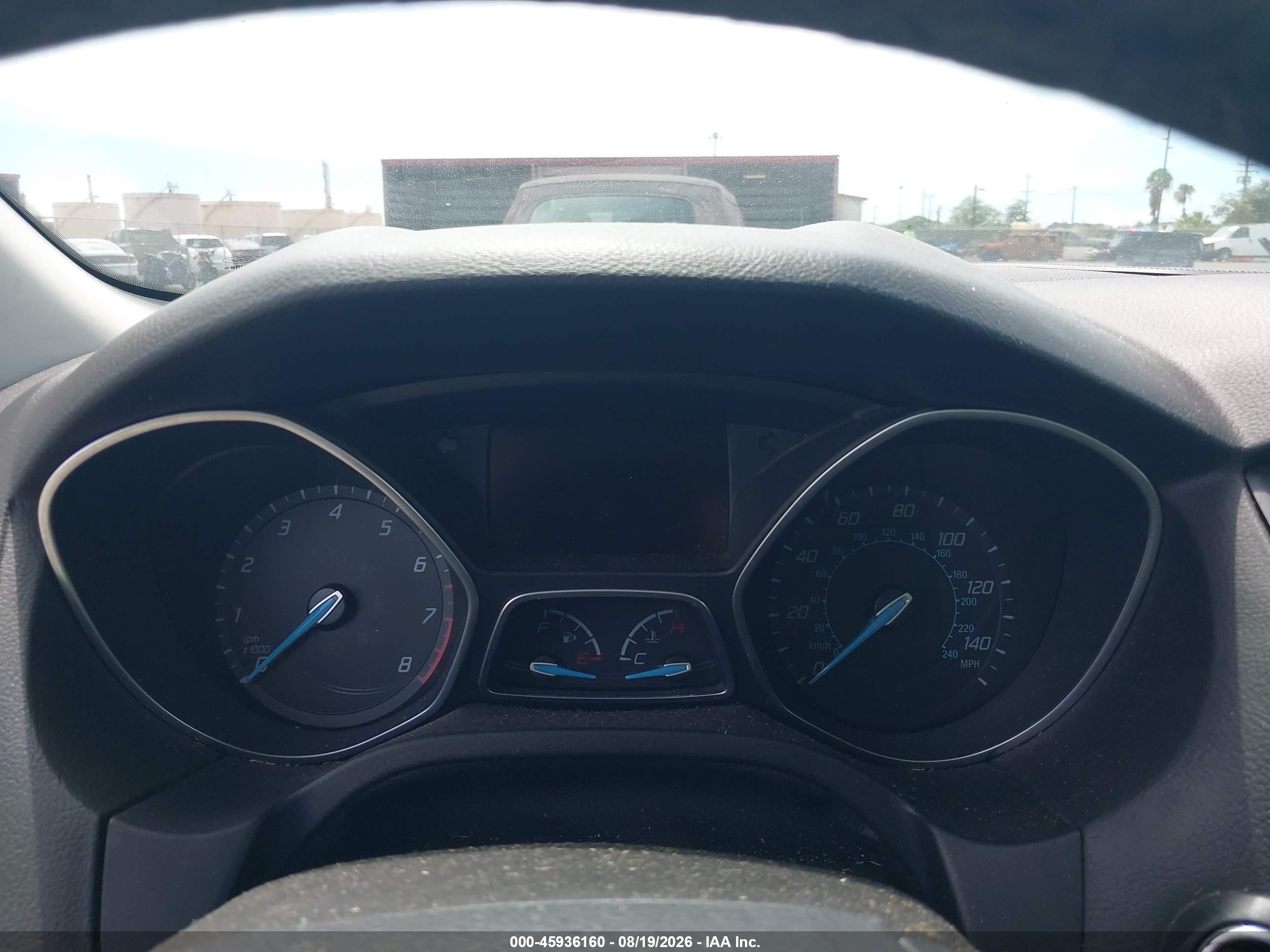 2014 Ford Focus Titanium Синий vin: 1FADP3N21EL123942