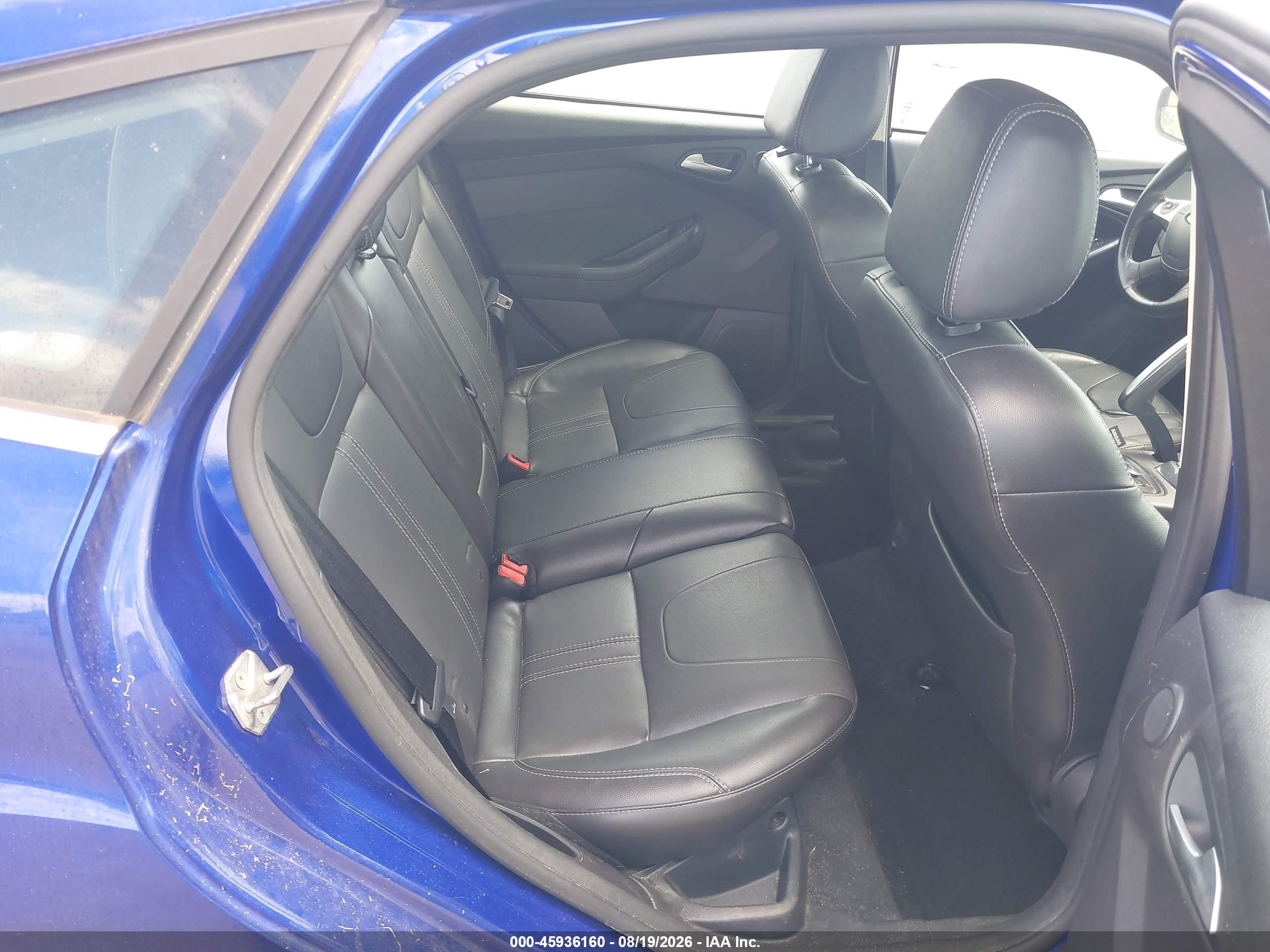 2014 Ford Focus Titanium Синий vin: 1FADP3N21EL123942