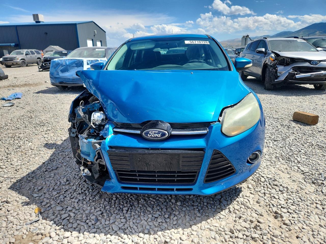 2014 Ford Focus Titanium Blue vin: 1FADP3N21EL213253