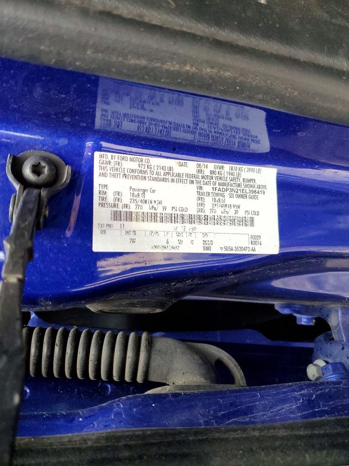 2014 Ford Focus Titanium Blue vin: 1FADP3N21EL398419
