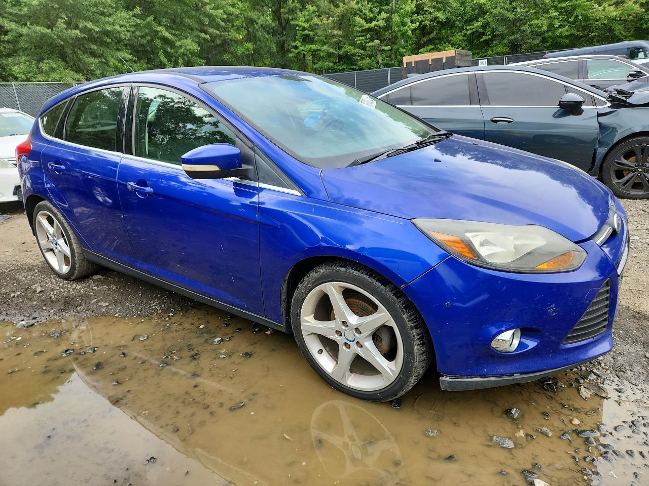 2013 Ford Focus Titanium Синий vin: 1FADP3N22DL204284