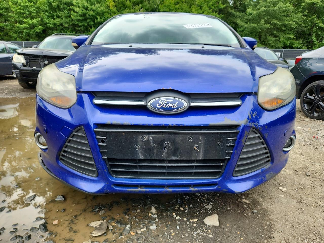 2013 Ford Focus Titanium Синий vin: 1FADP3N22DL204284