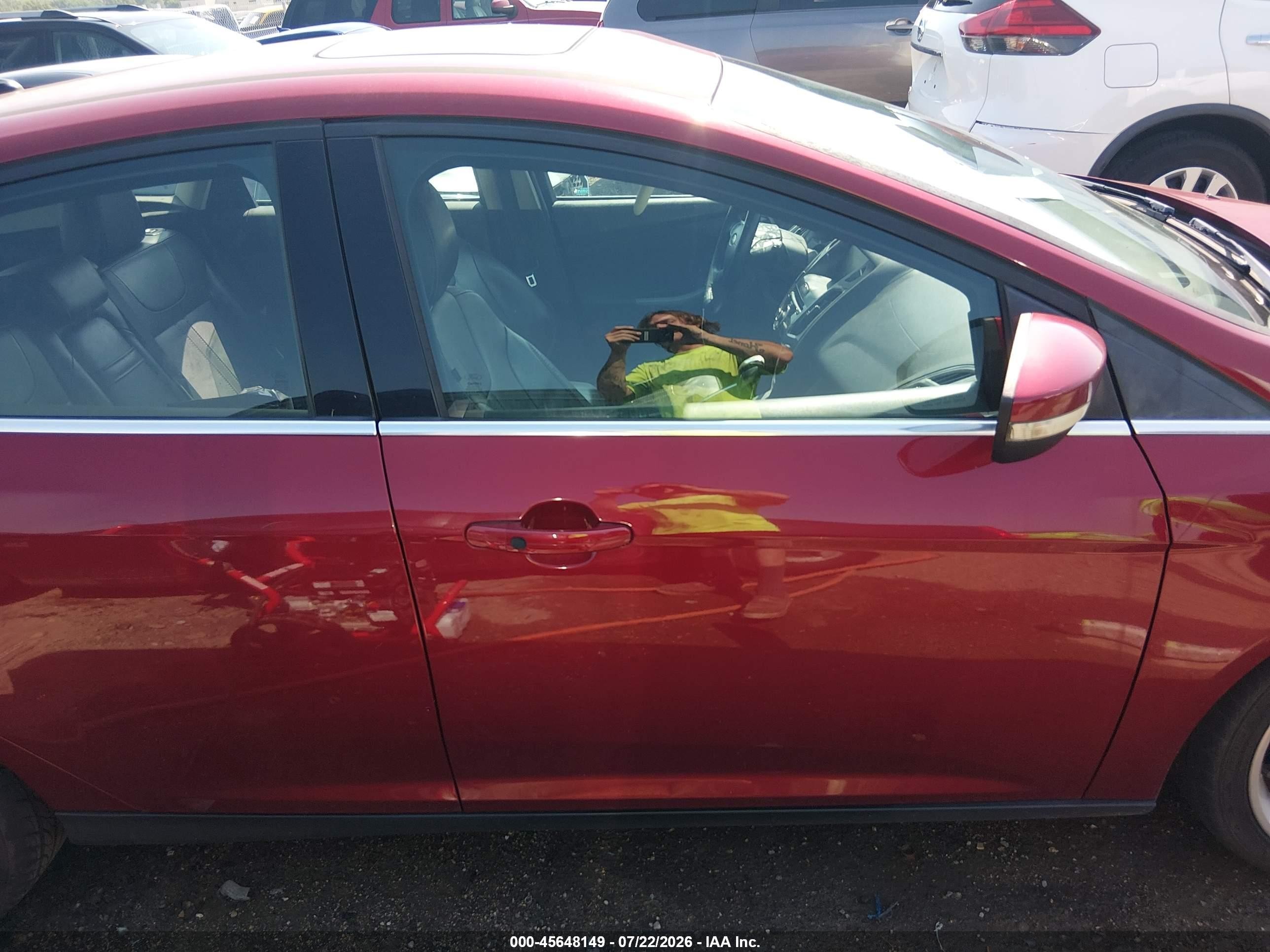 2013 Ford Focus Titanium Red vin: 1FADP3N22DL254621